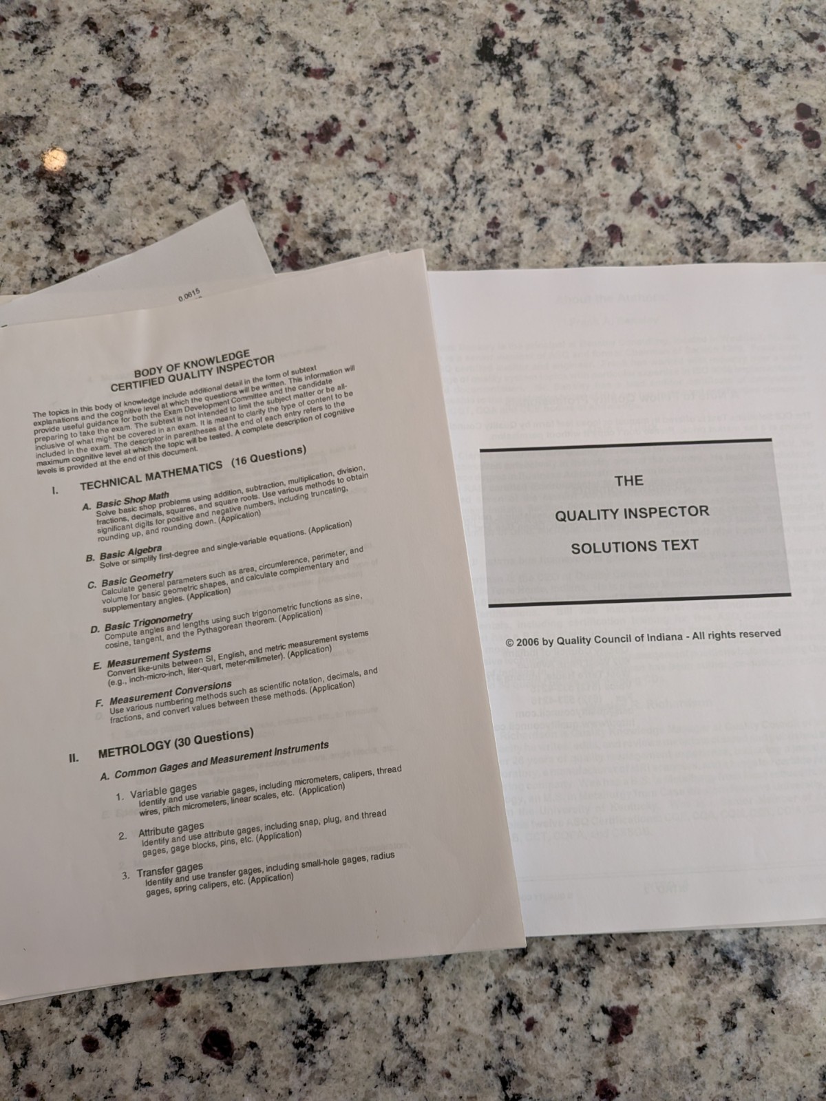 CQI Primer Solution Text Ring/Wire Bound 2006 Dale Clark Bensley Wortman