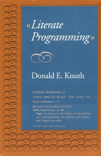 Lecture Notes Ser.: Literate Programming by Donald E. Knuth (1992, Trade…