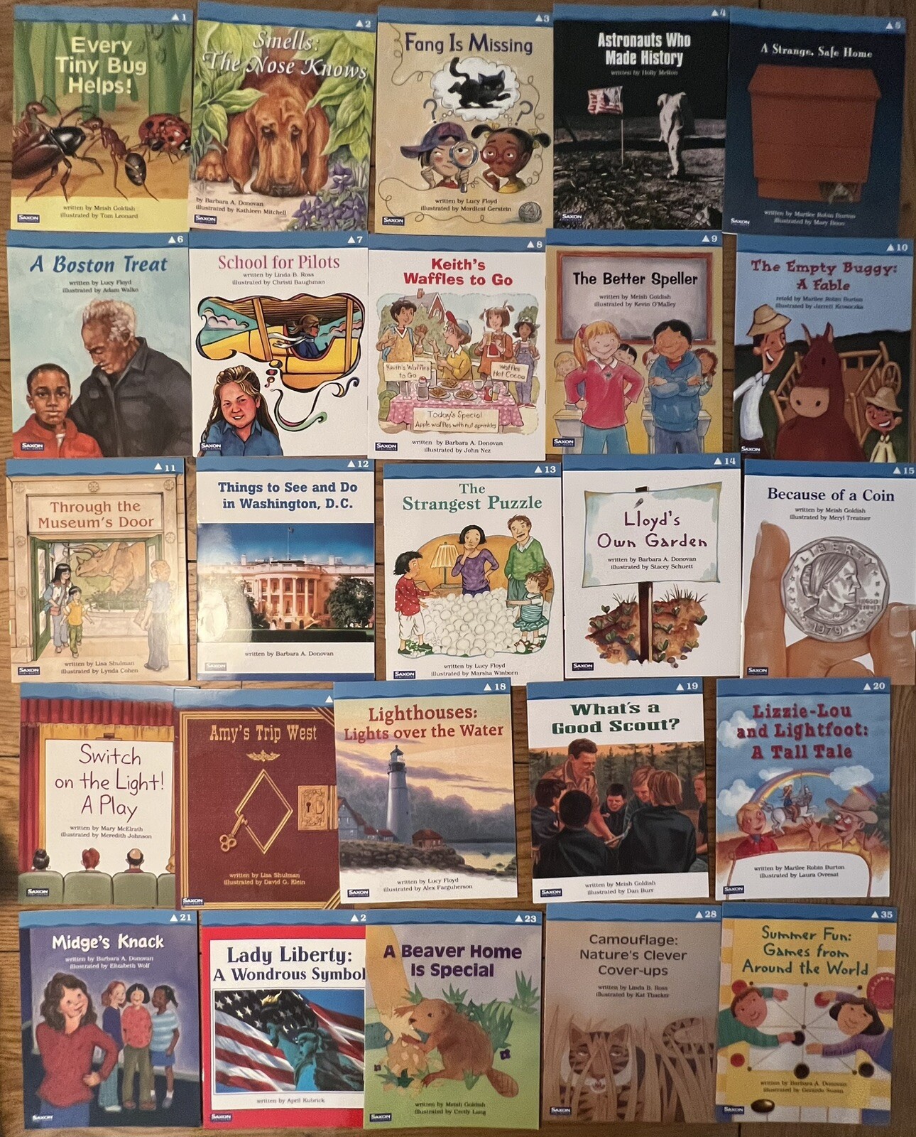 Saxon phonics and spelling GRADE 3, LEVEL A B C, 47 Readers Mixed Lot Books