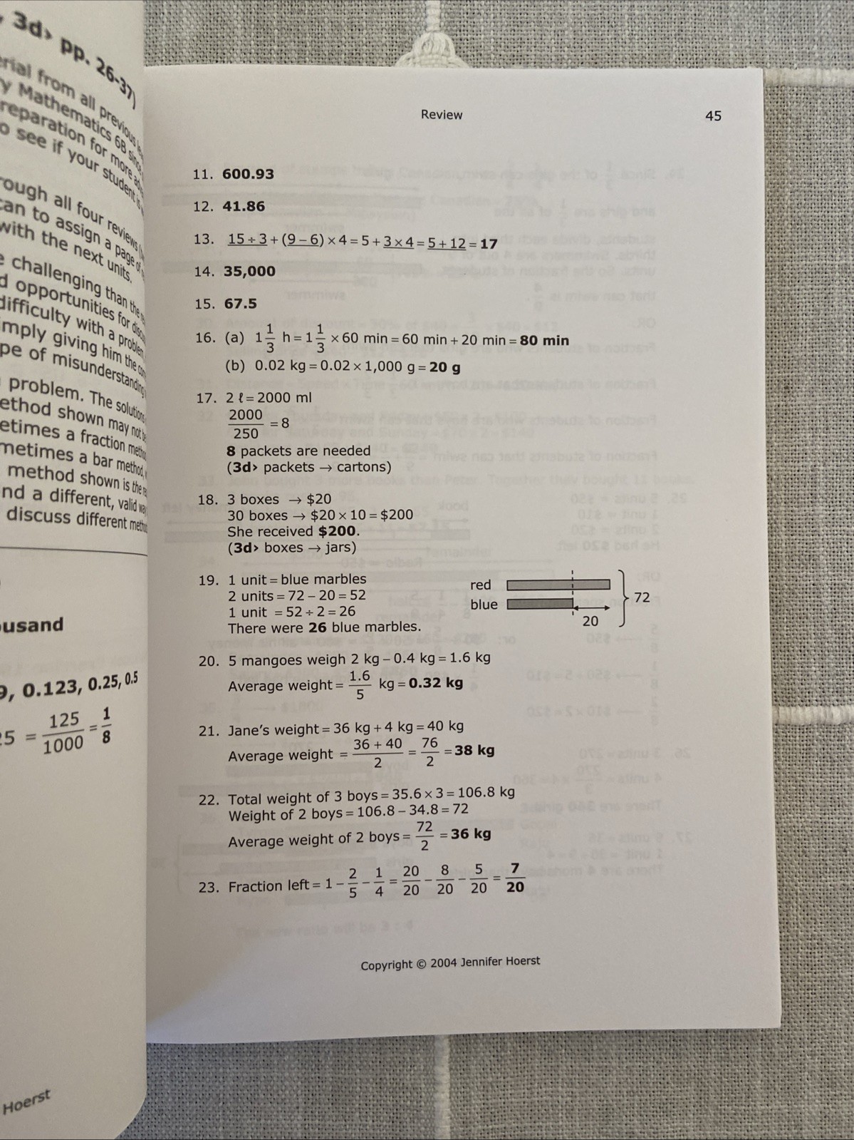 Primary Math US 6B Home Instructor Guide 3rd ed Hoerst 6th Gr homeschool