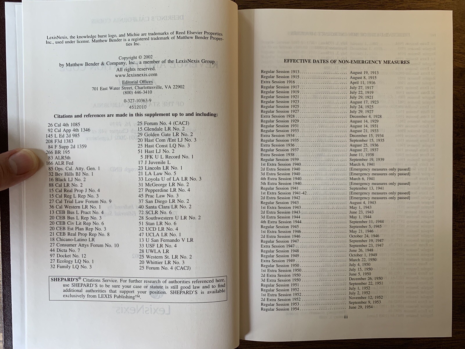 Deering’s California Codes Annotated Revenue & Taxation Lexis Nexis HB Law Book