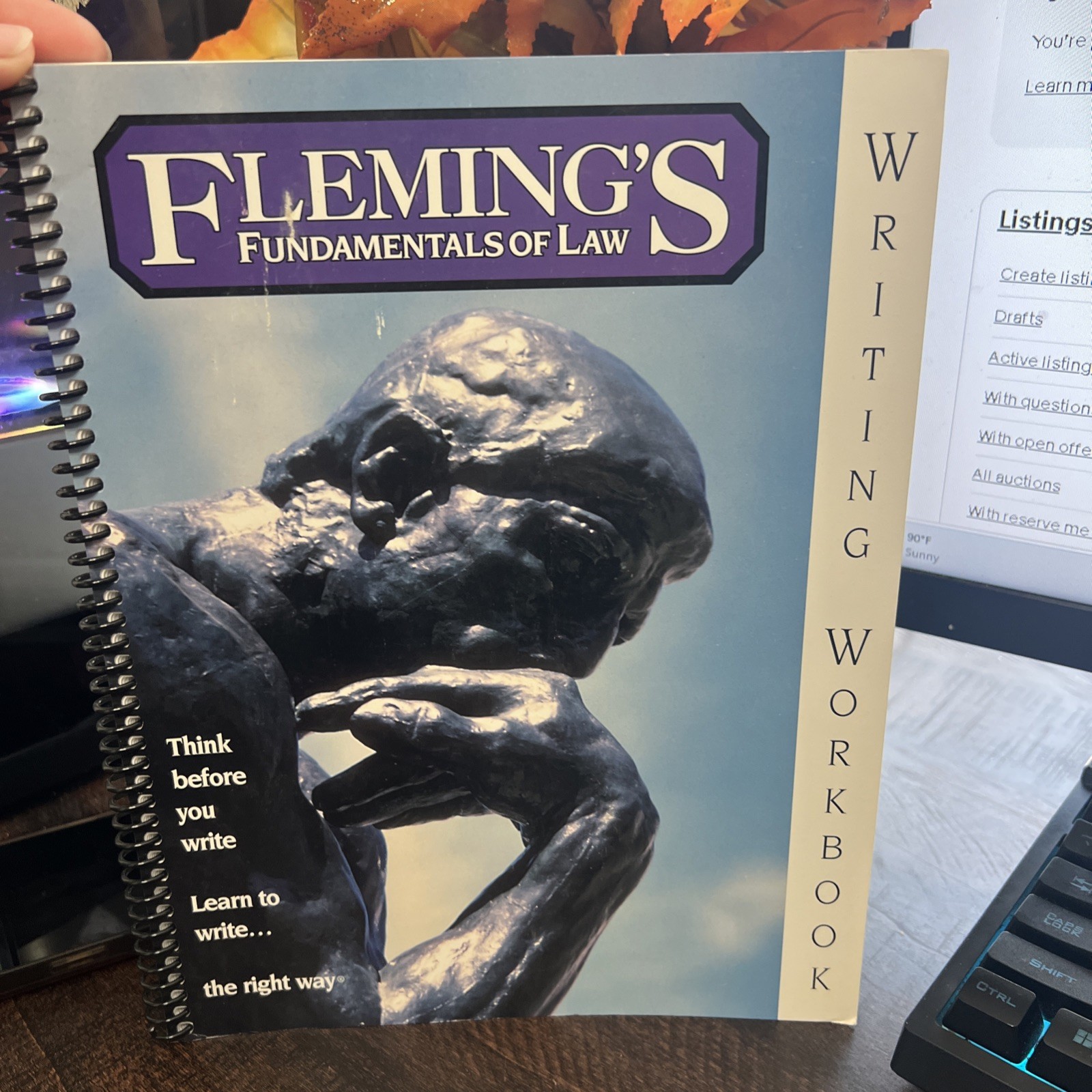 Flemings Fundamentals Of Law Writing Workbook