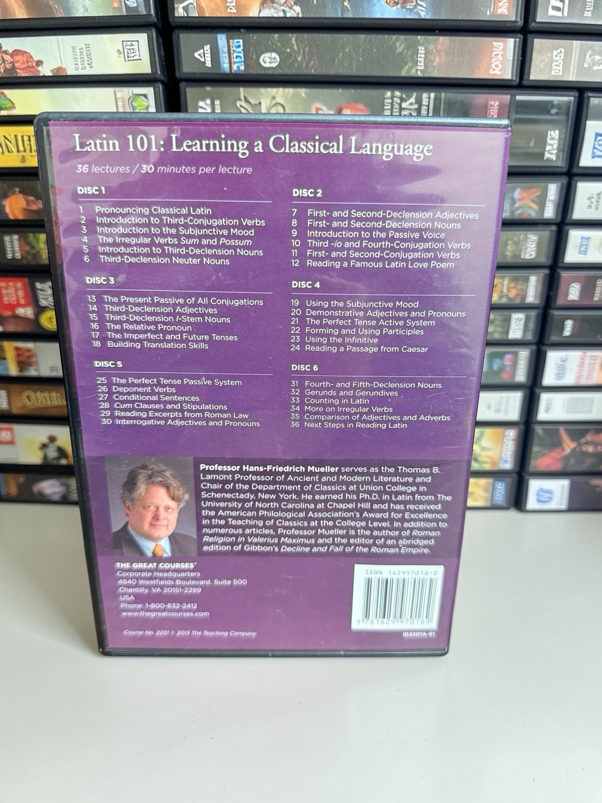 Great Courses Latin 101: Learning a Classical Language 6 DVDs no book!