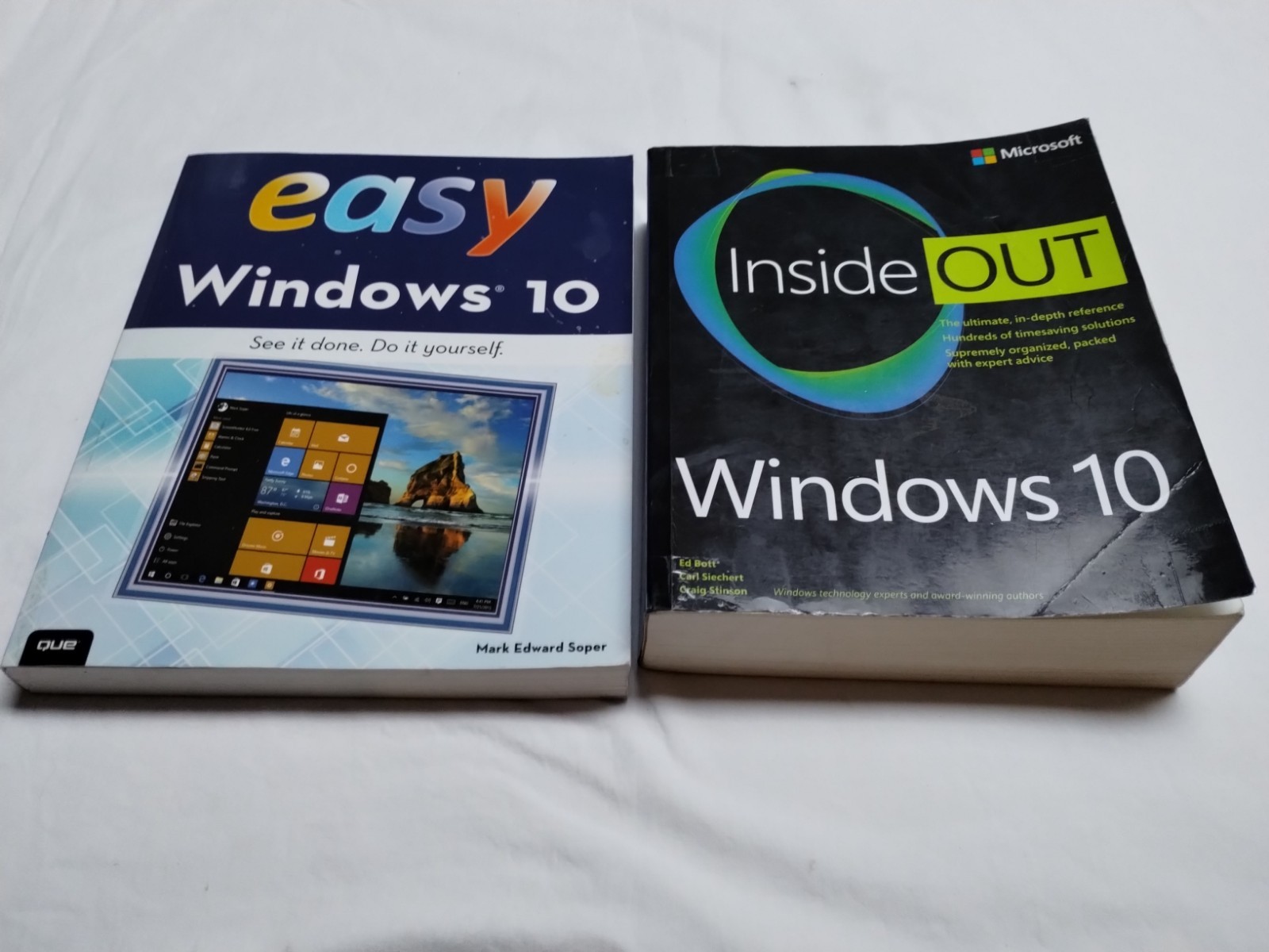 Easy Windows 10 & Inside Out Windows 10 (Lot of 2) 2010’s PB Reference Guides