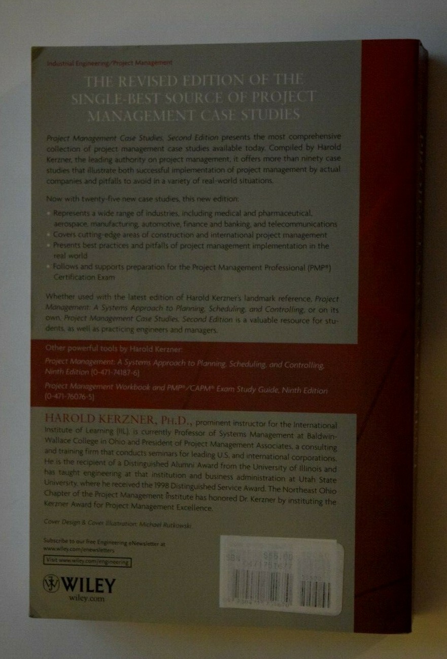 “PROJECT MANAGEMENT CASE Studies,” in Excellent Condition, 650 Pages