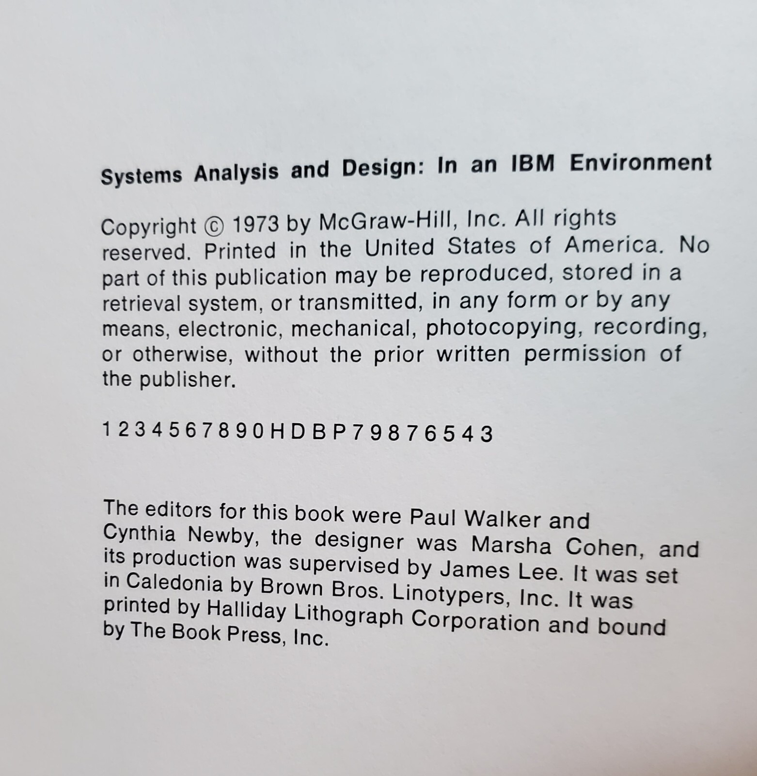 Vintage Computer Programming, Systems Analysis and Design: In an IBM Environment
