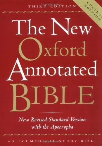 The New Oxford Annotated Bible with the Apocrypha, Third Edition, New Revised S