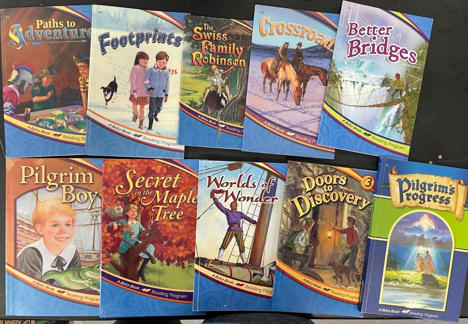 Abeka 3rd Grade Readers, set of 10 (2006 – not the current edition)