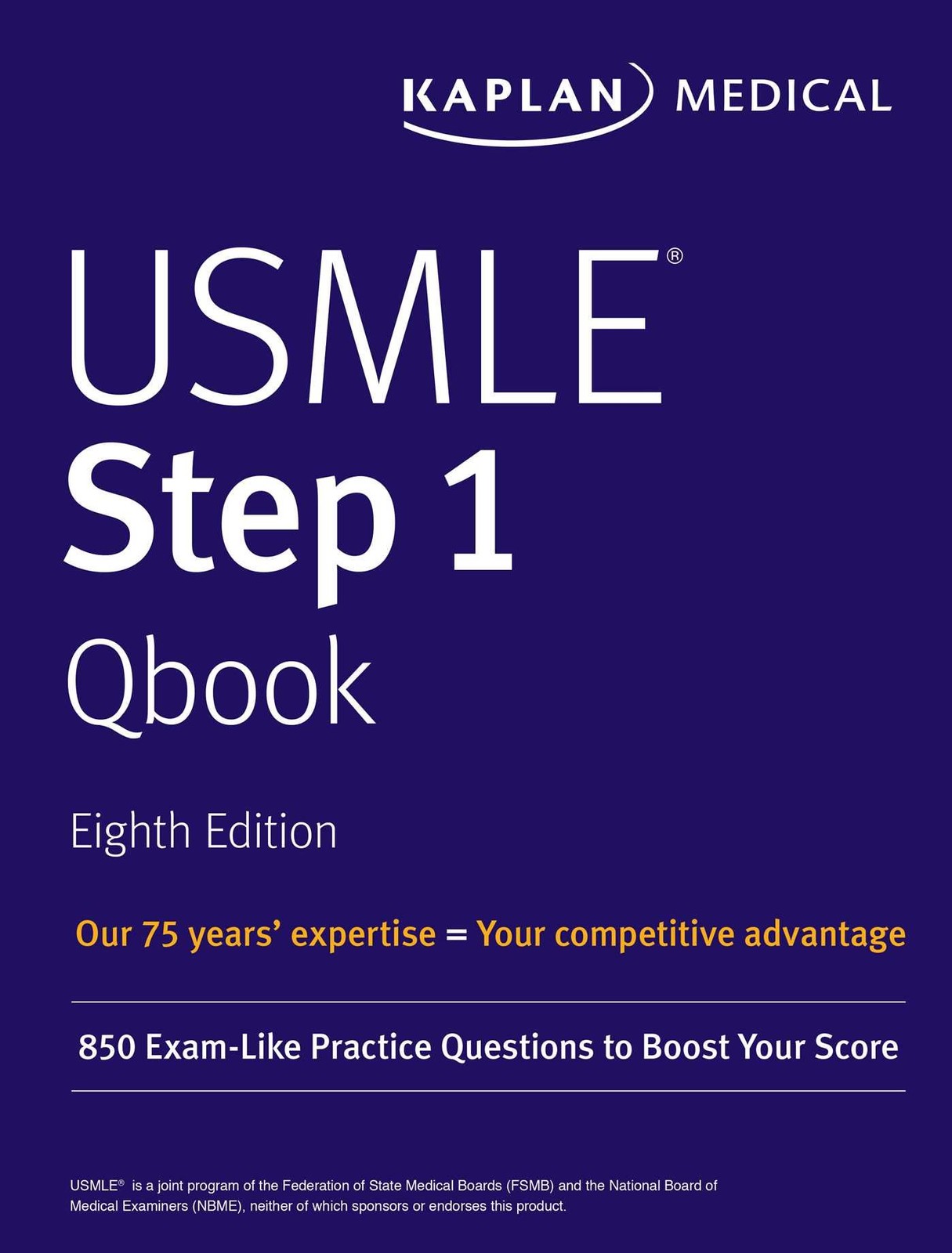 USMLE Step 1 Qbook: 850 Exam-Like Practice Questions to Boost Your Score (US…