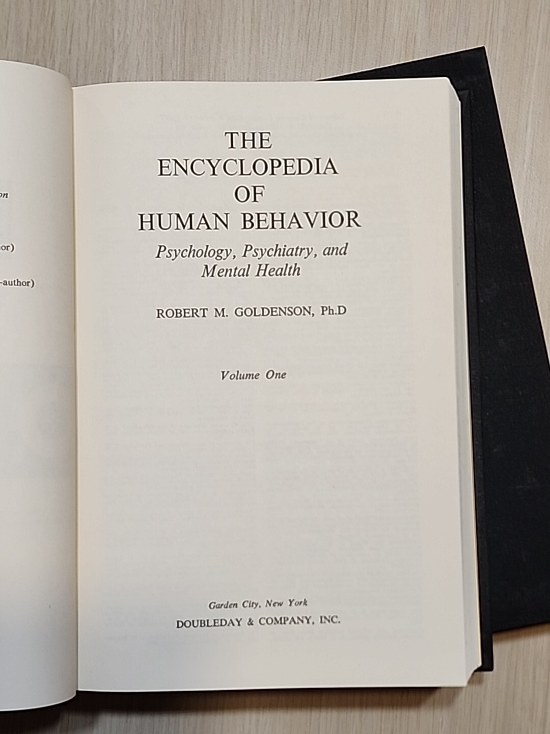 The Encyclopedia Of Human Behavior Psychology, Psychiatry, Mental Health 1970