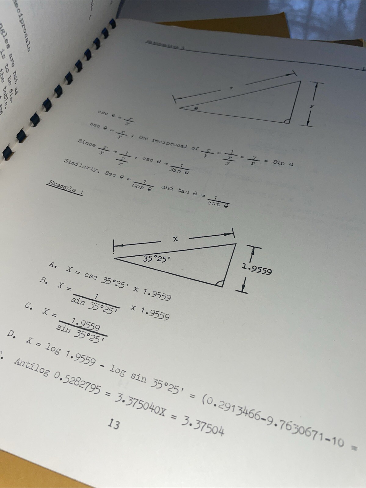 5 Math Textbooks Vocational Tech & Apprentice: Metallurgy, Trig, Logarithms etc