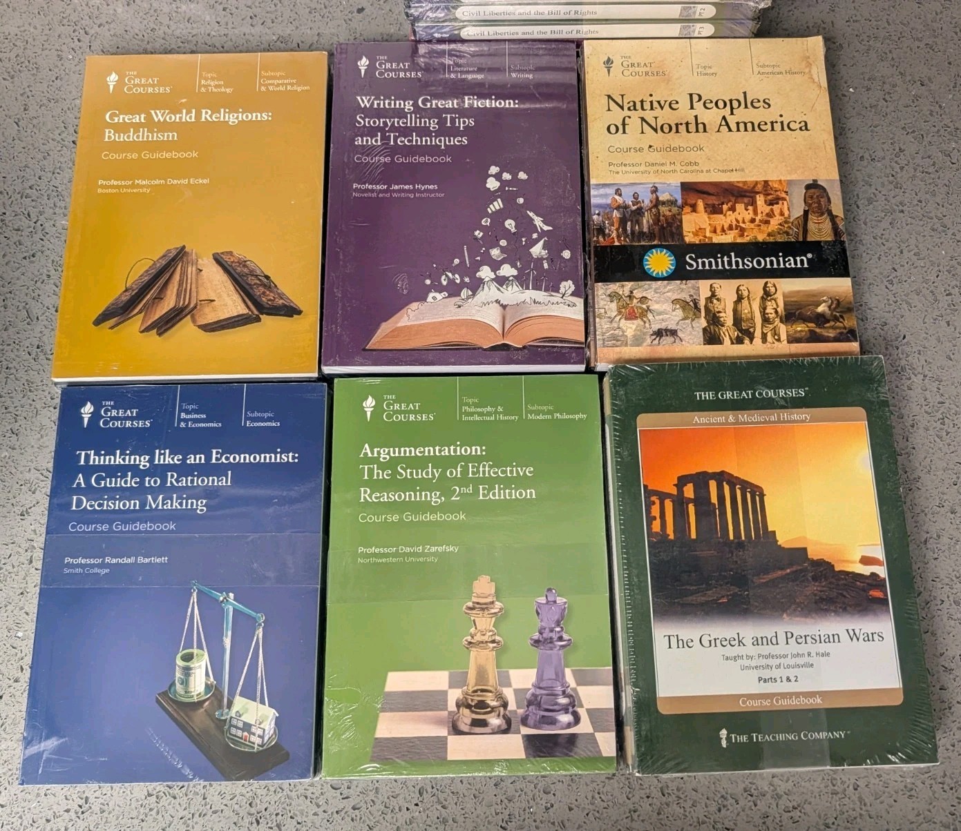 The Great Courses LOT of 20 Complete Sets of Books/DVDs/CDs **ALL ARE BRAND NEW*