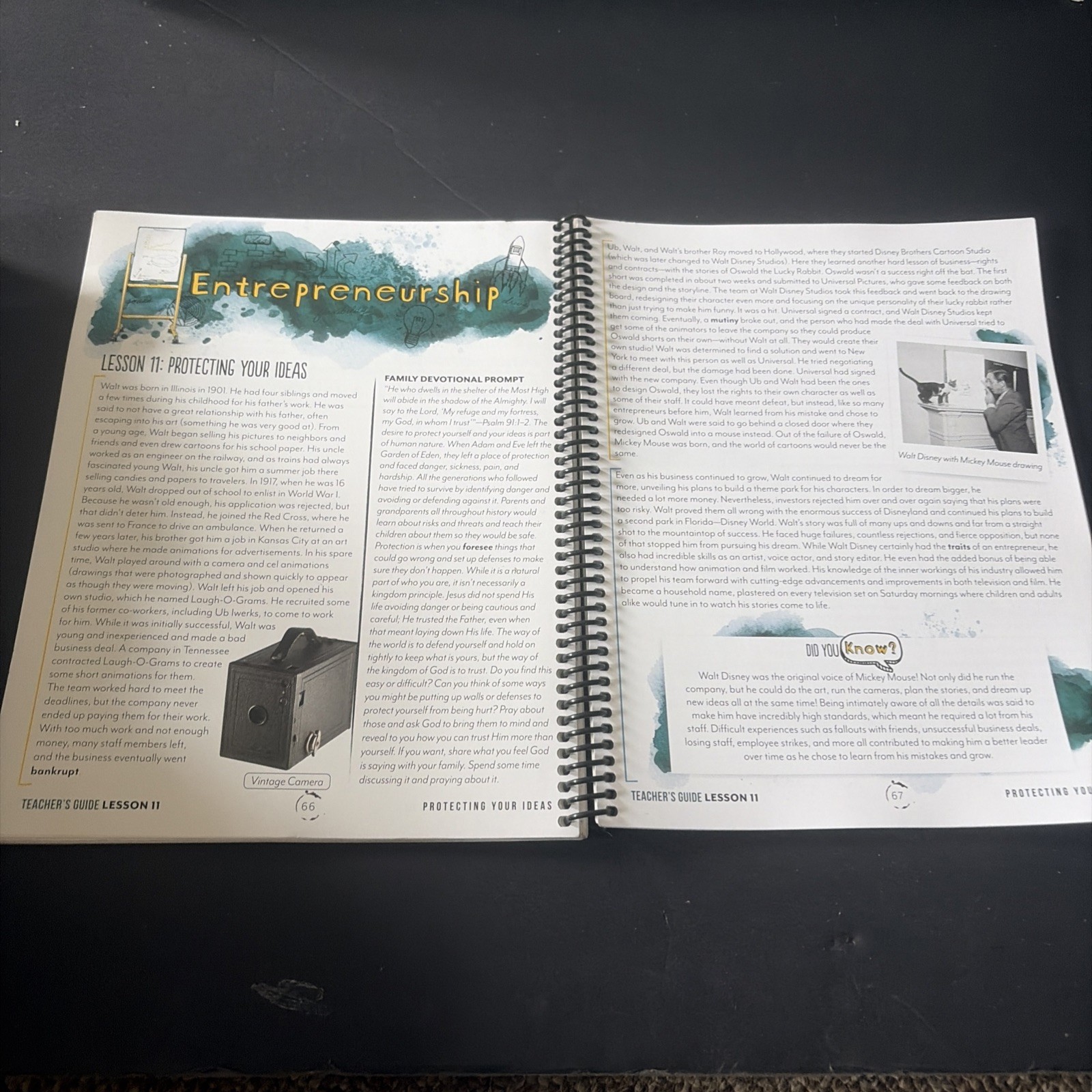Gather Round Homeschool Entrepreneurship Teacher’s Guide Spiral Bound Book
