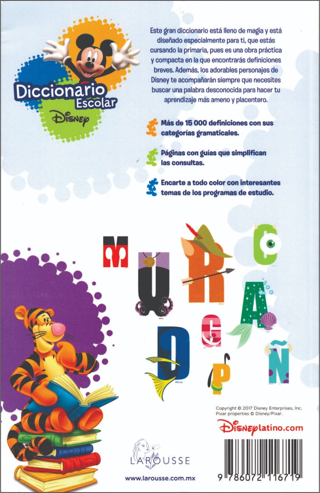 DICCIONARIO LAROUSSE DISNEY ESCOLAR, EN ESPAÑOL