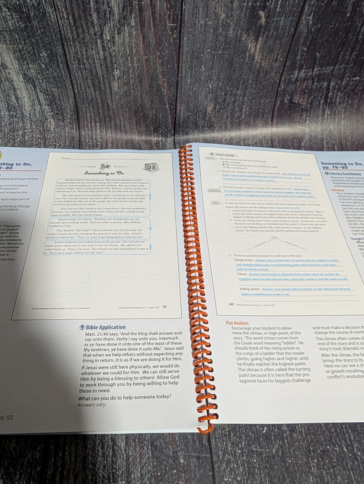 Abeka Reading Comprehension 5 Skill Sheets Parent Edition Teacher Key Homeschool