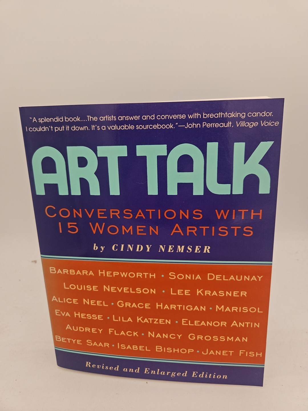 Art Talk Conversations With 15 Women Nemser Cindy Softcover VG Cond G3