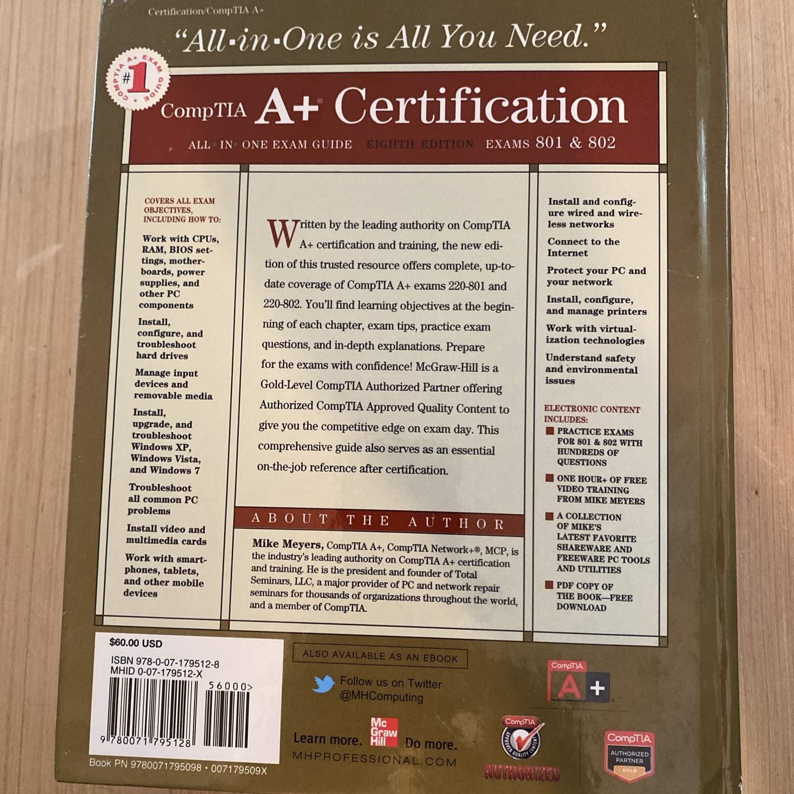 All-In-One Ser.: CompTIA A+ Certification All-in-One Exam Guide : Exams 220-801