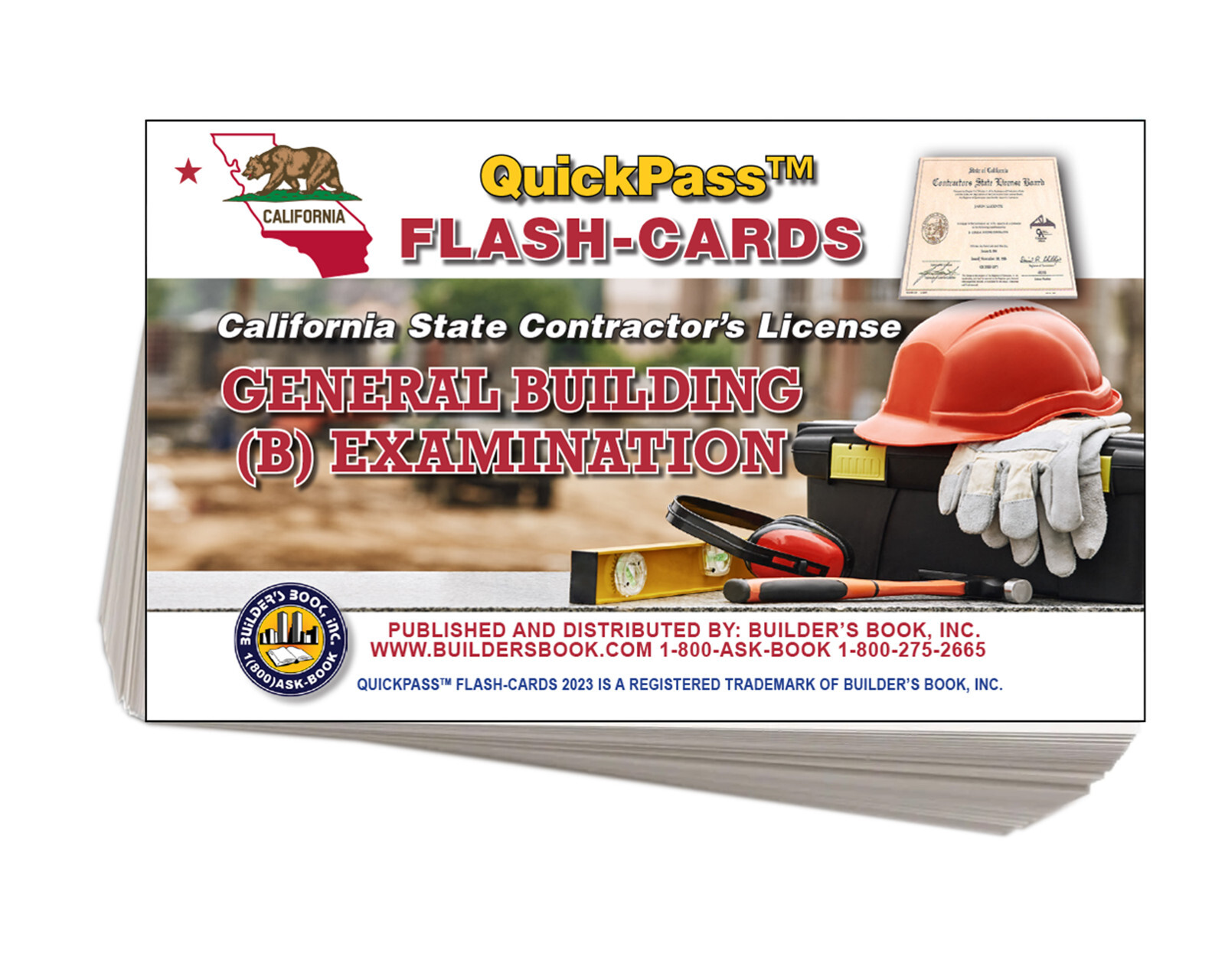 California General Building Examination Quick-Pass Flash Cards