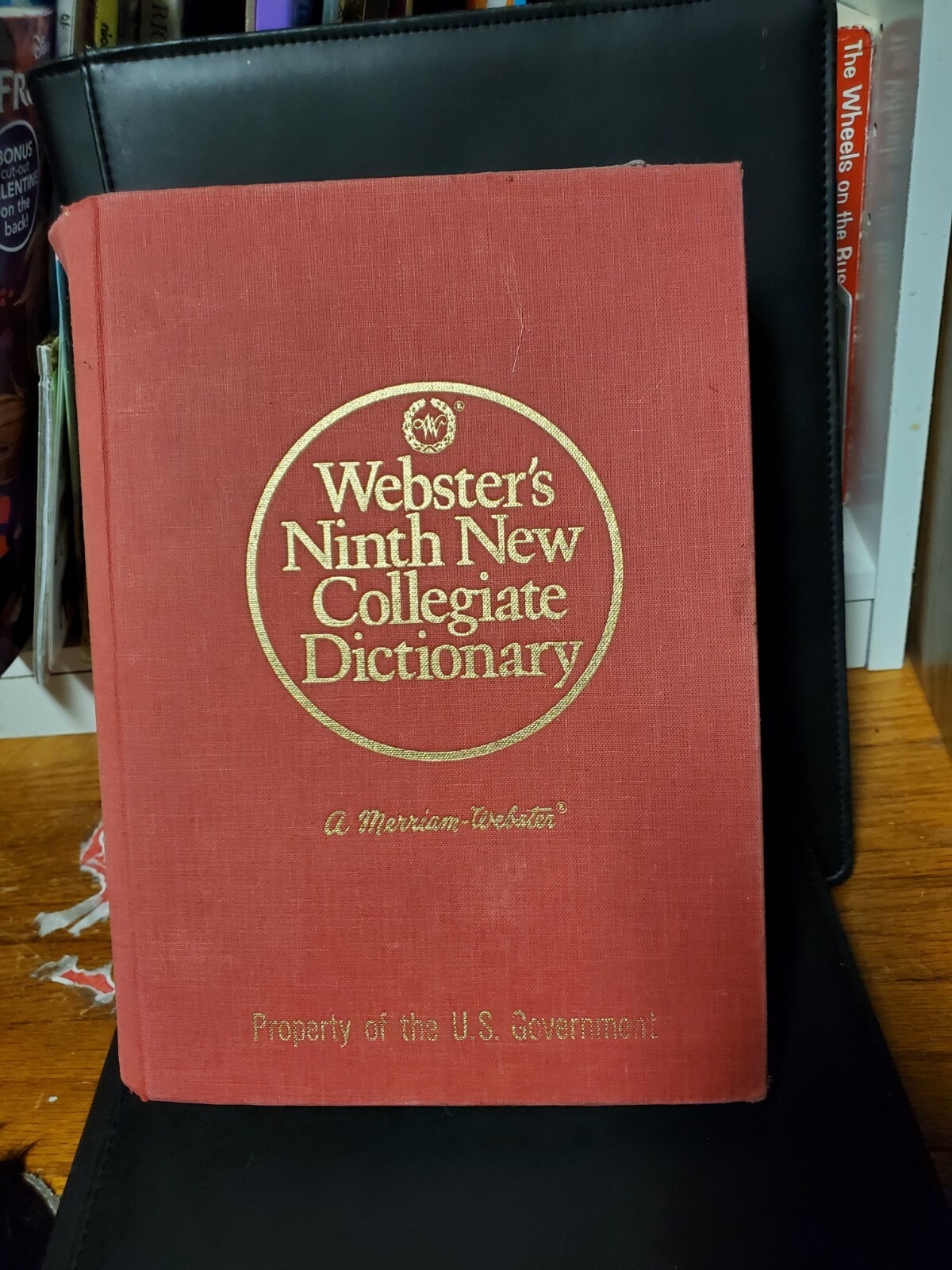 Webster’s Ninth New Collegiate Dictionary By Merriam Webster 1991 Government red