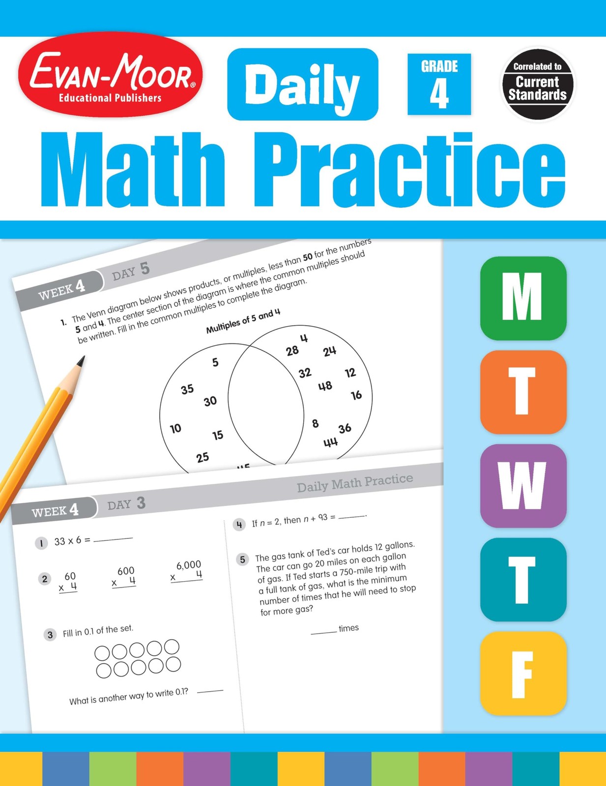 Evan-Moor Daily Math Practice, Grade 4