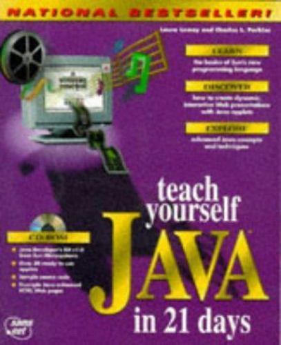 Teach Yourself Java in 21 Days by Laura Lemay CD-ROM INCLUDED LIKE NEW