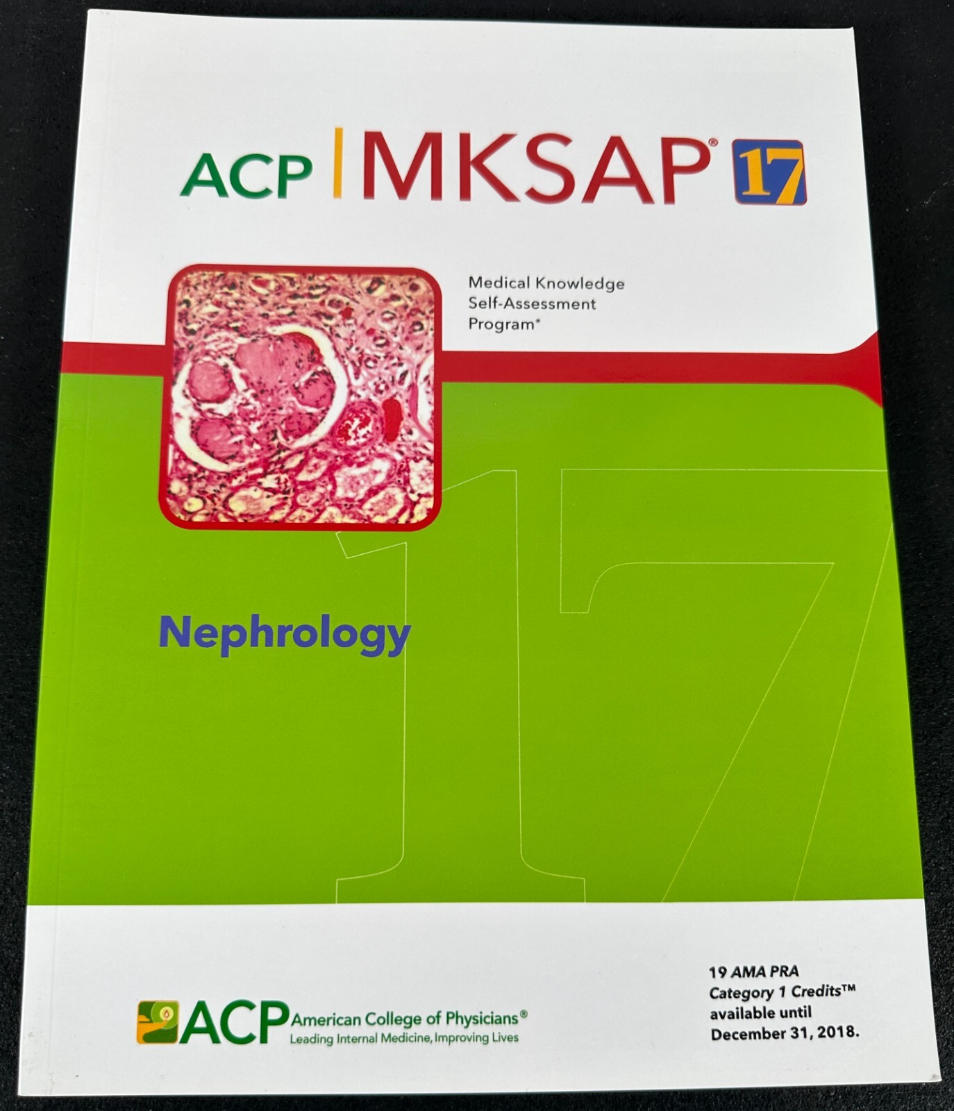ACP MKSAP (R) 17 Nephrology Paperback Medical Book ISBN: 978-1938245282