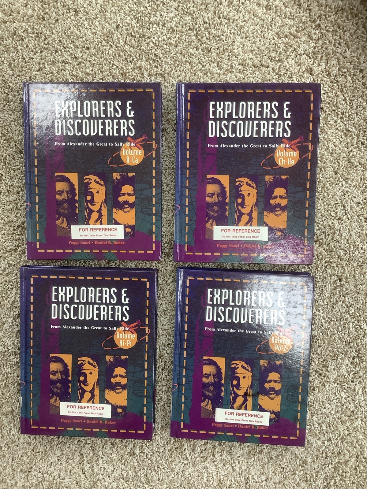 Explorers & Discoverers: 4 Volume History HC Reference Book Set; Saari & Baker