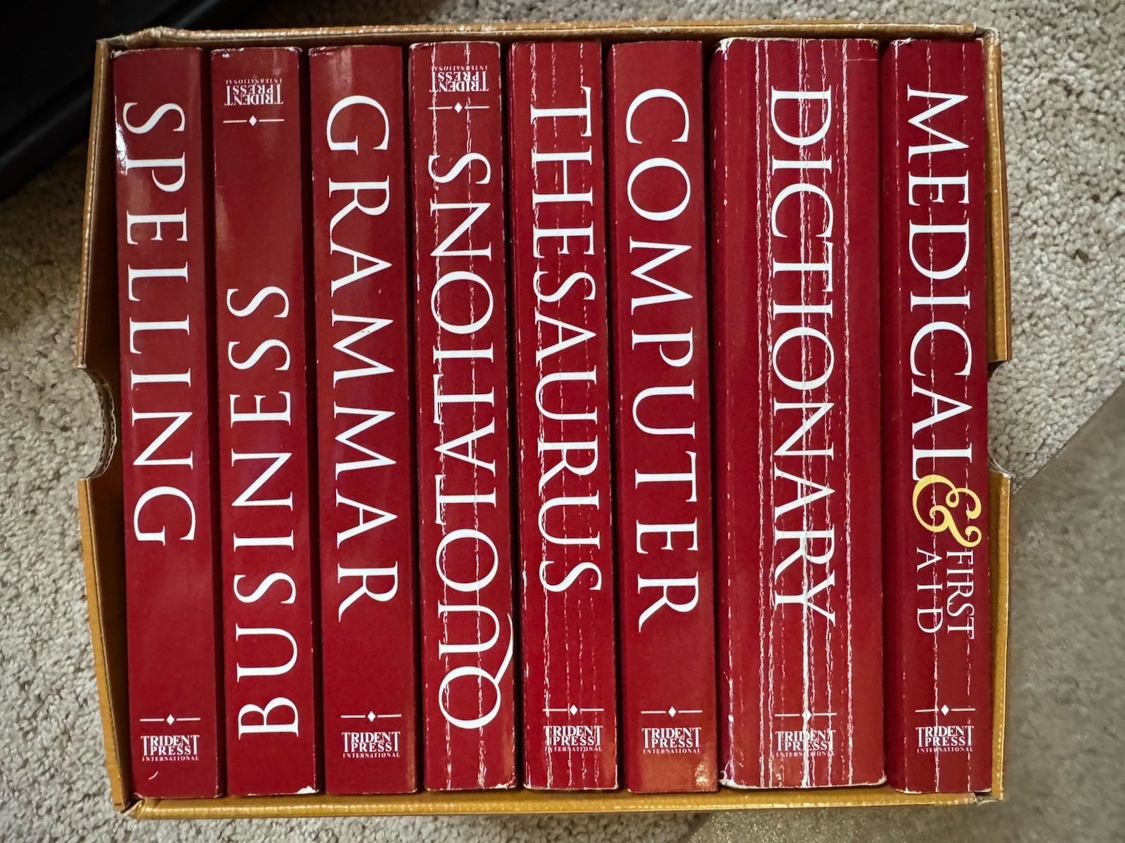 The New International Webster’s Pocket Reference Library 8 Vol Book Set Sealed