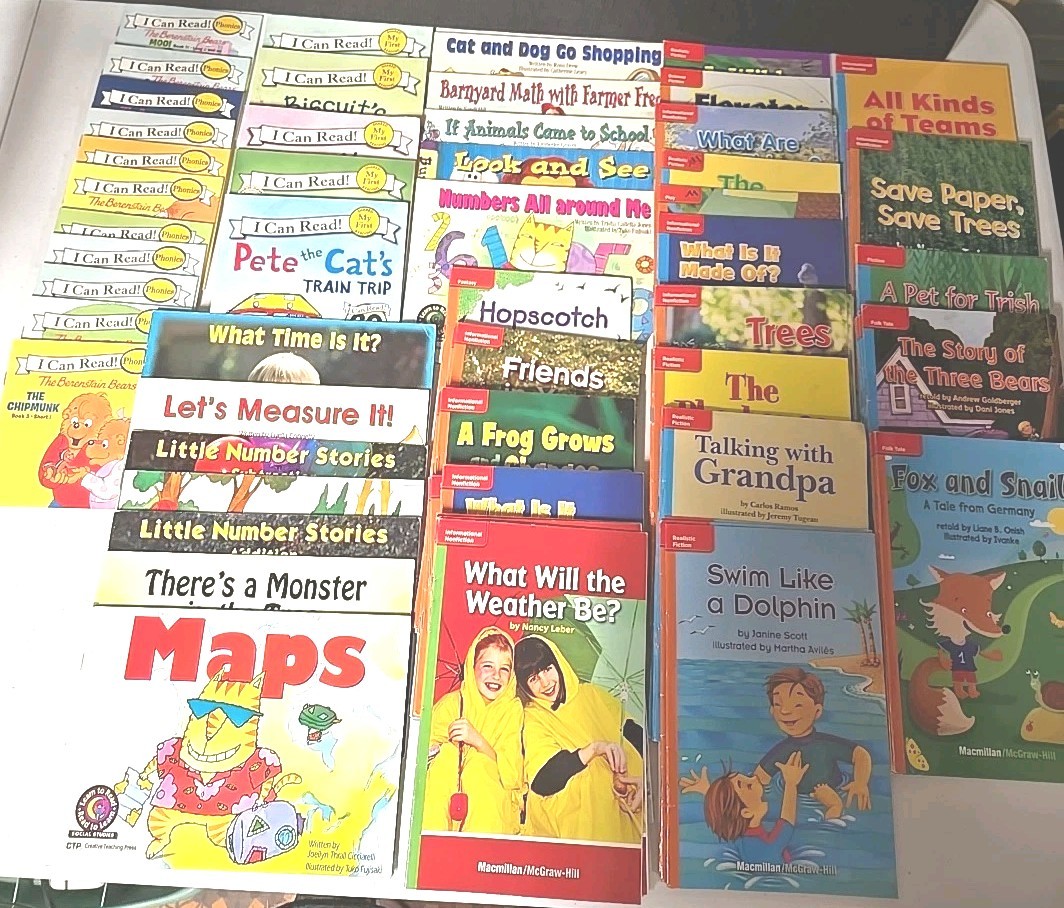 Leveled Readers K-2 Lot Of 86 Children’s Books Homeschool