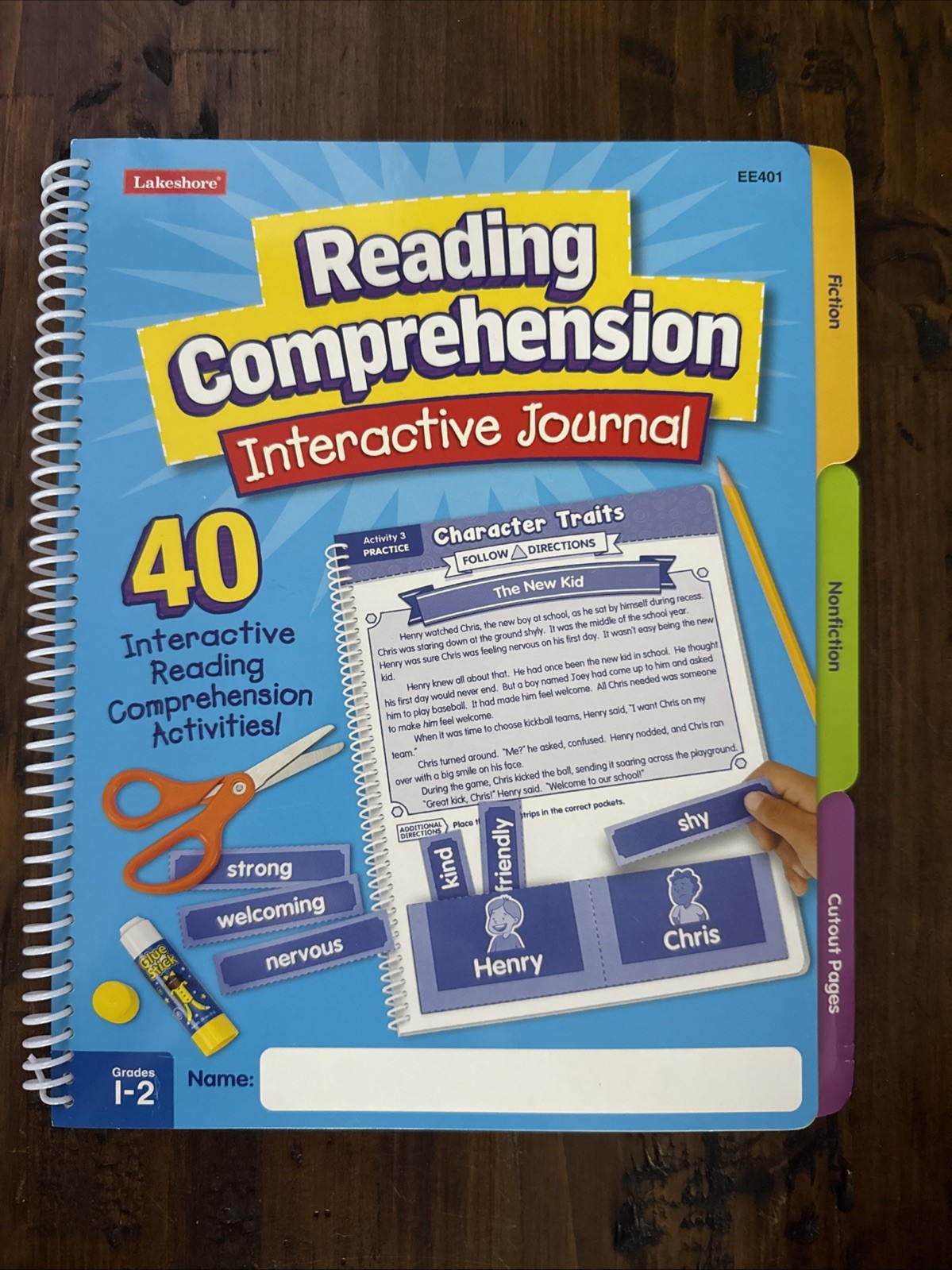 Lakeshore Reading Comprehension Interactive Journal Grades 1-2 New! EE401