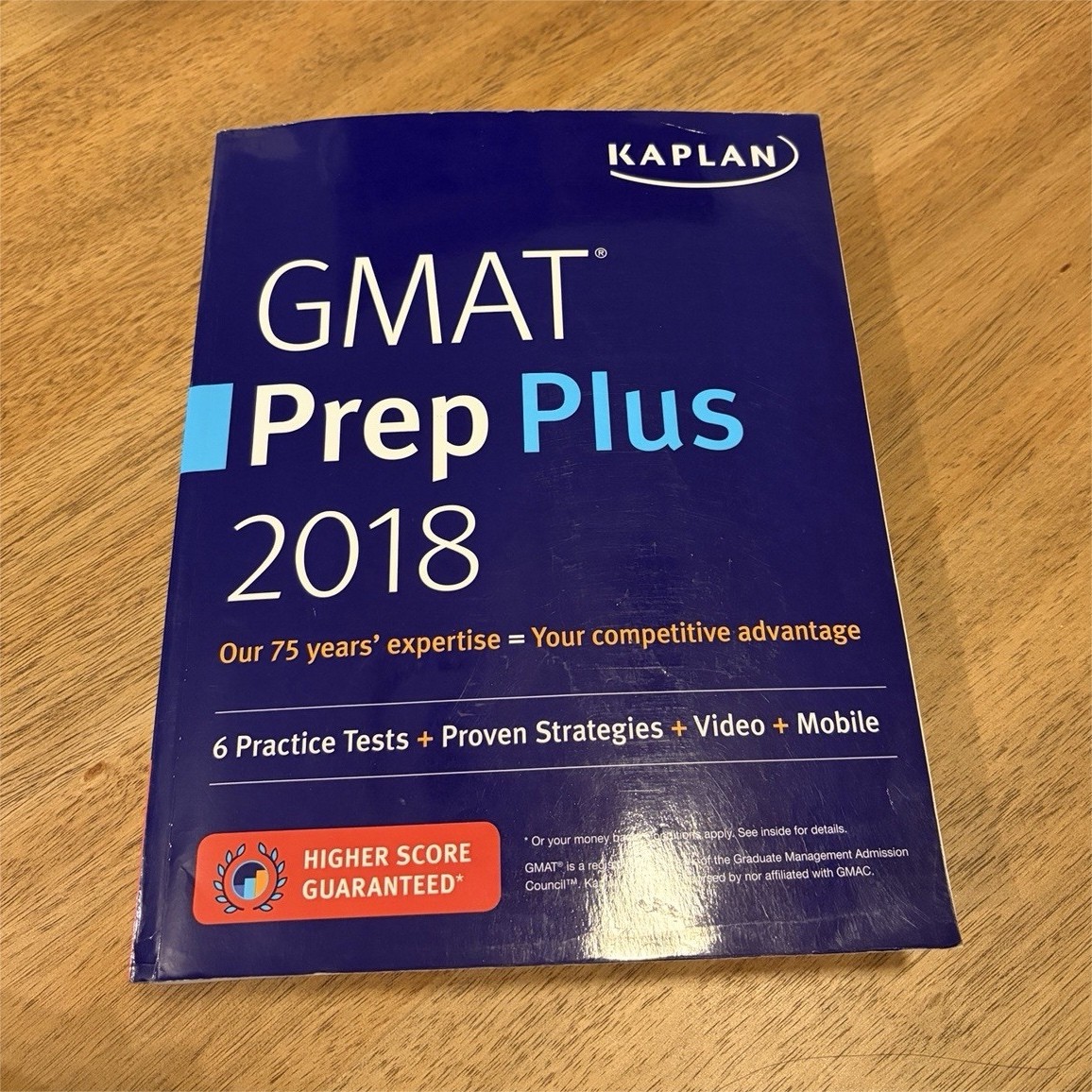 Kaplan GMAT Prep Plus 2018 Study Guide Book Higher Score Guaranteed English