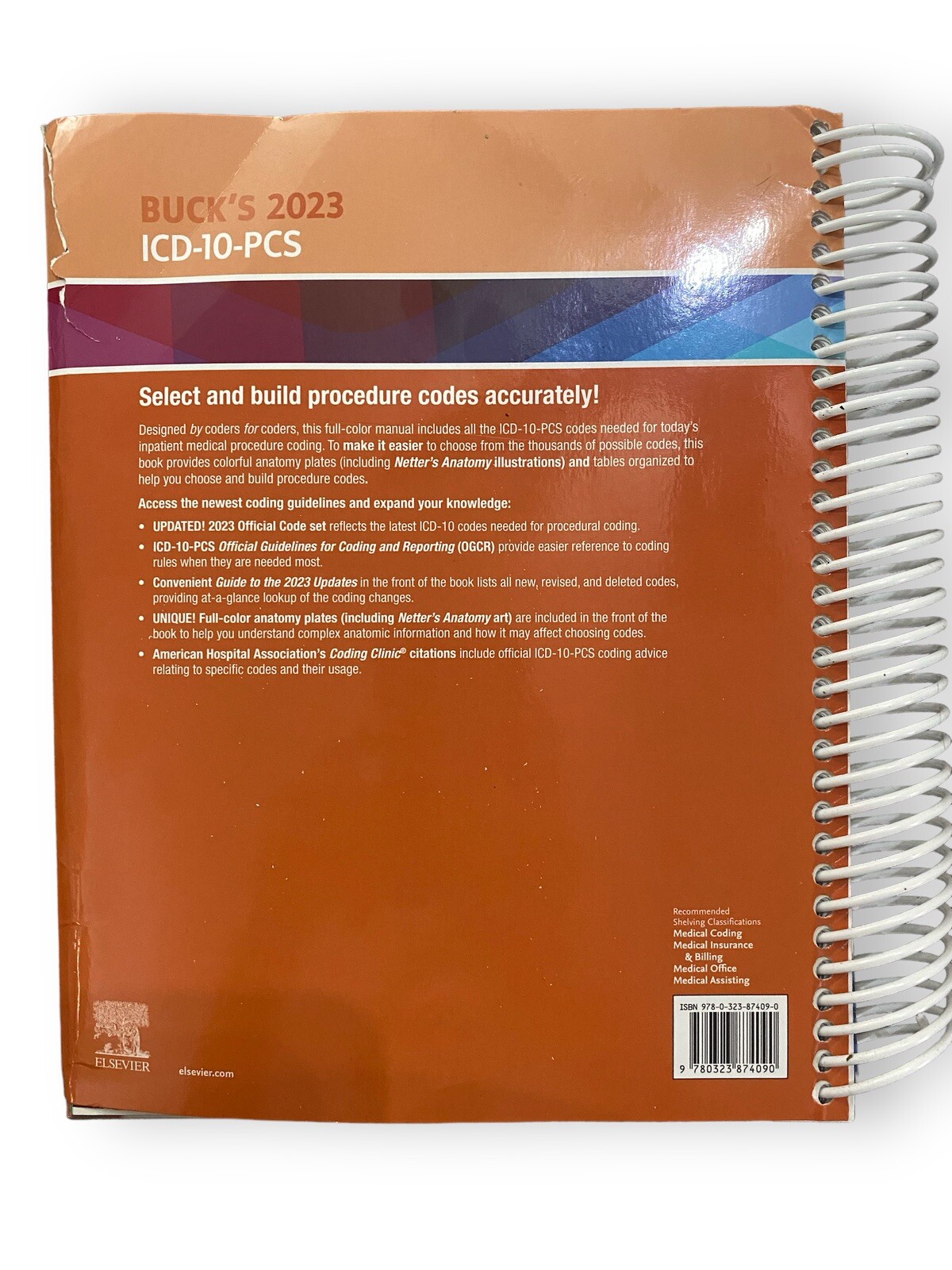 Bucks 2023 ICD-10-PCS – Spiral-bound By Elsevier
