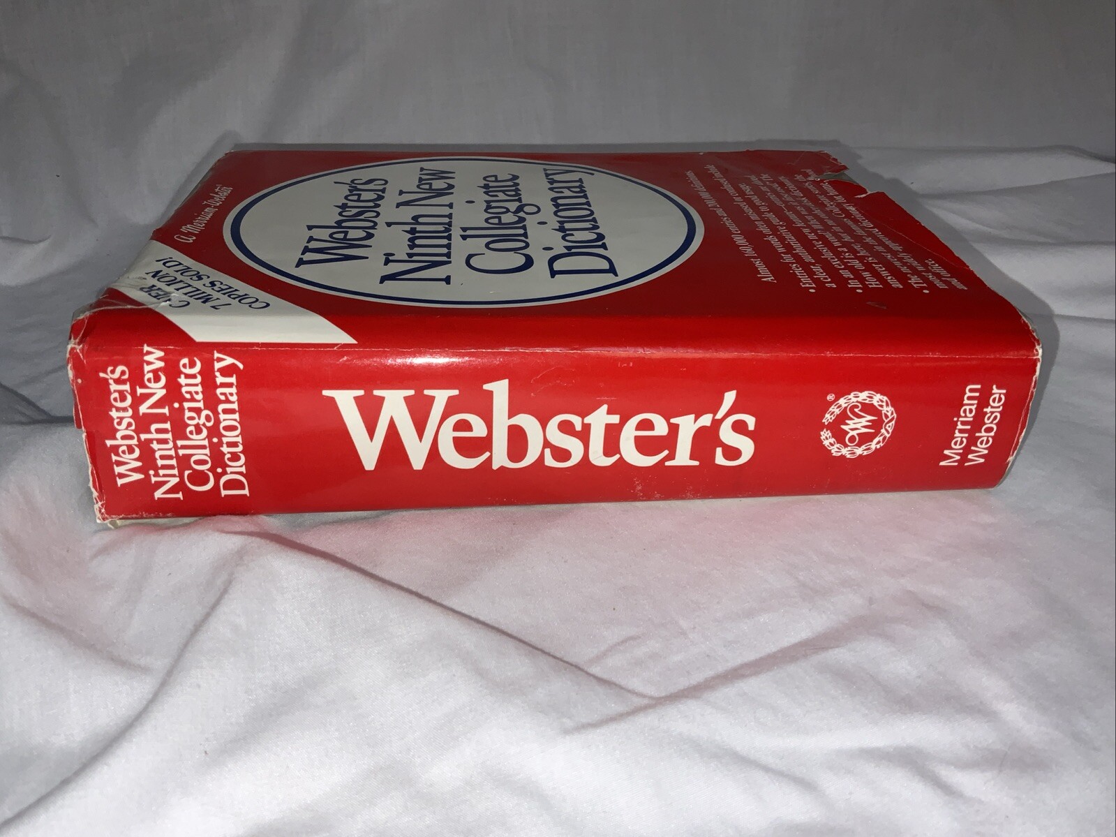 Merriam Websters Ninth New Collegiate Dictionary 1983 Copy HCDJ English Words