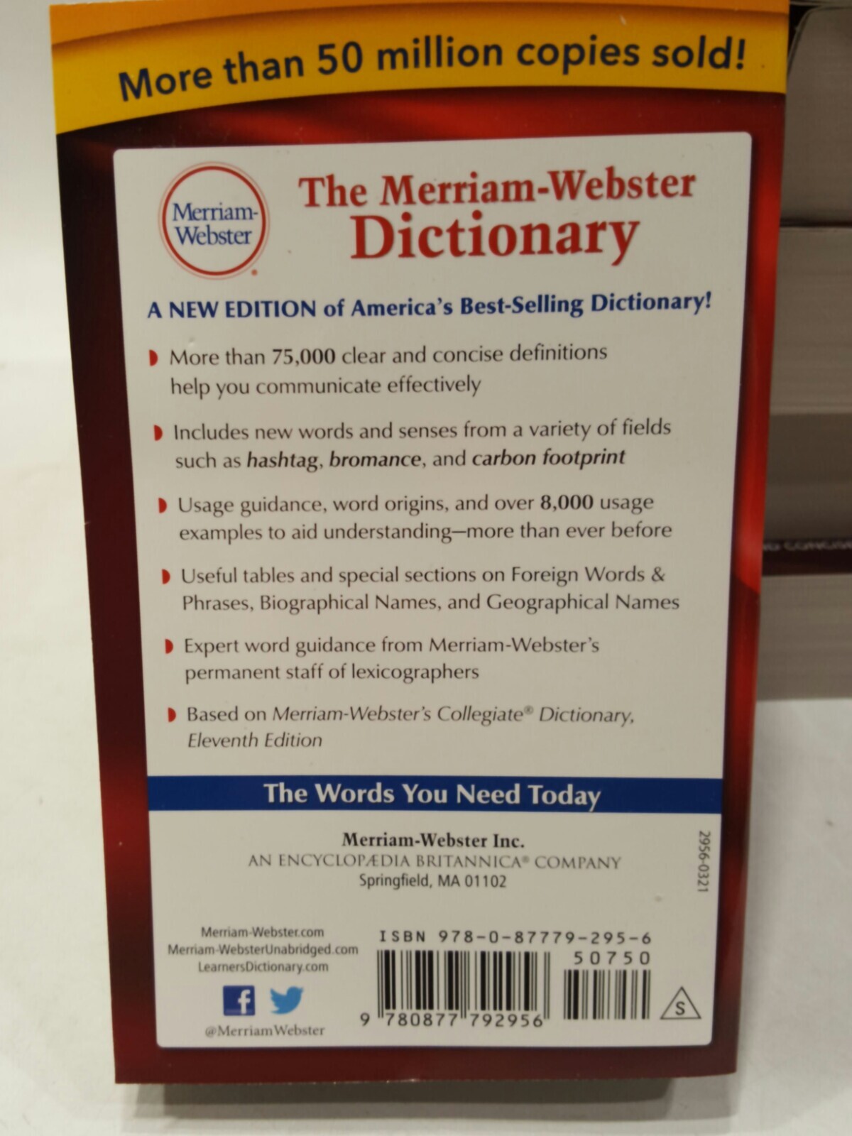 The Merriam-Webster Dictionary New Edition 2016, NEW