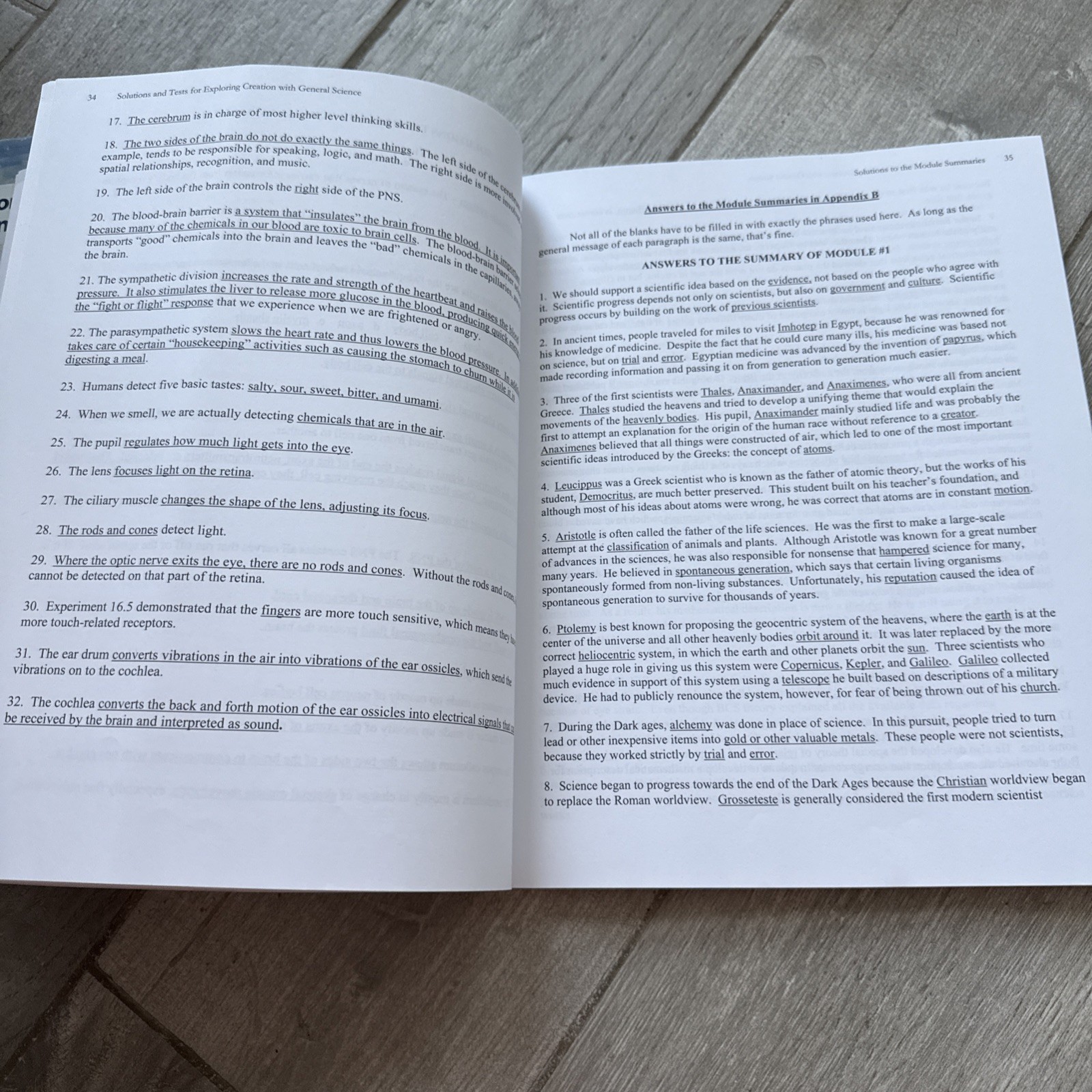 Apologia General Science 2nd edition Textbook and Solutions/Test Book