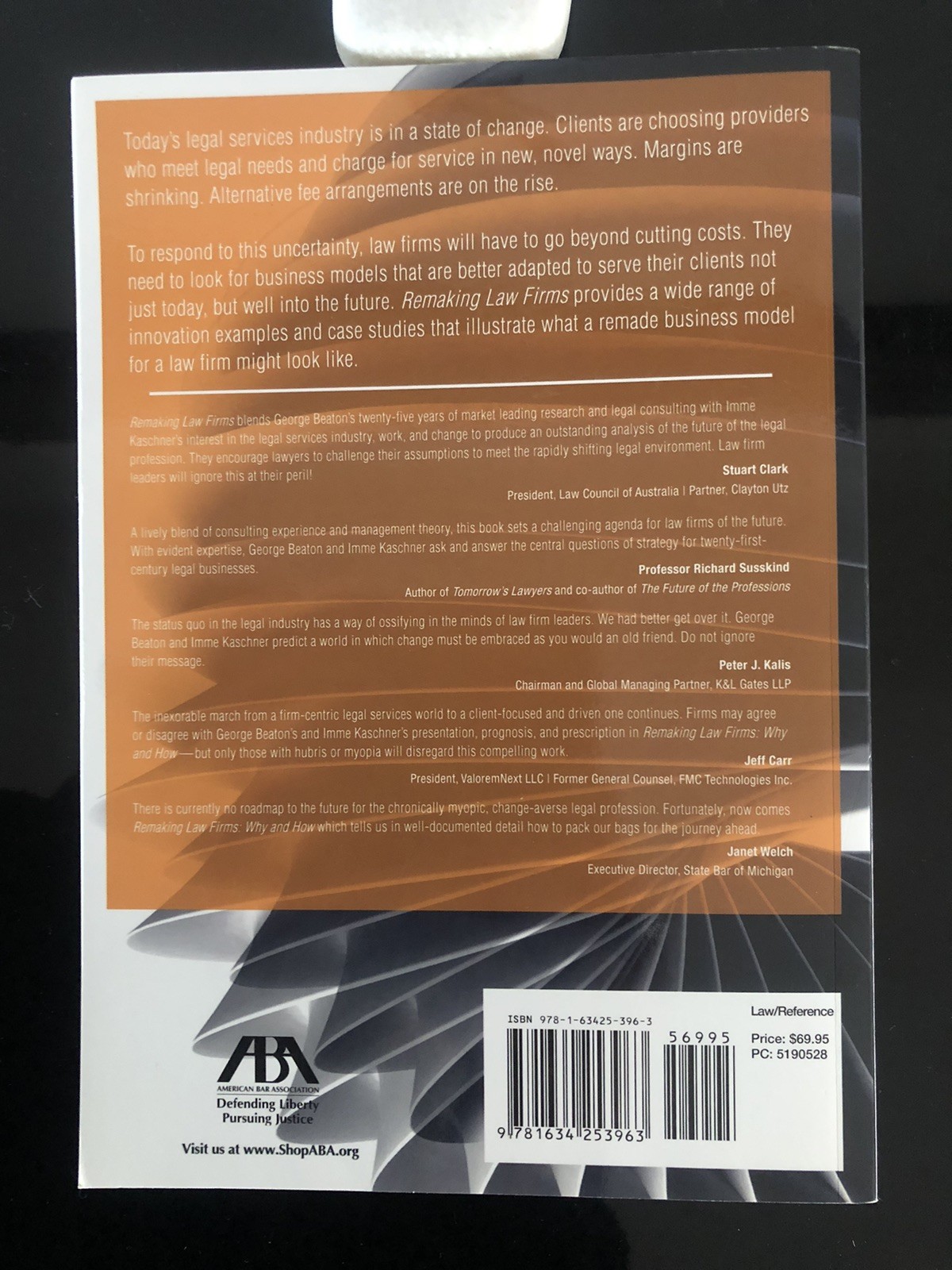 Remaking Law Firms Why&How G. Beaton/I Kaschner Tahiti Spears 2016 SC LN