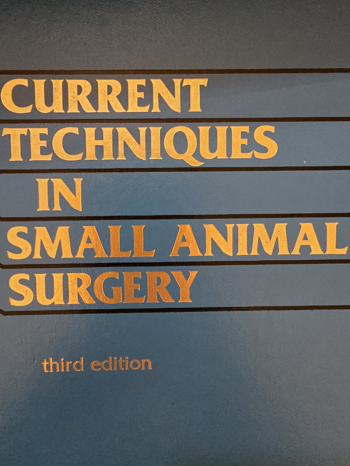 Current Techniques in Small Animal Surgery 3rd Edition Borjrab Great Illustratio