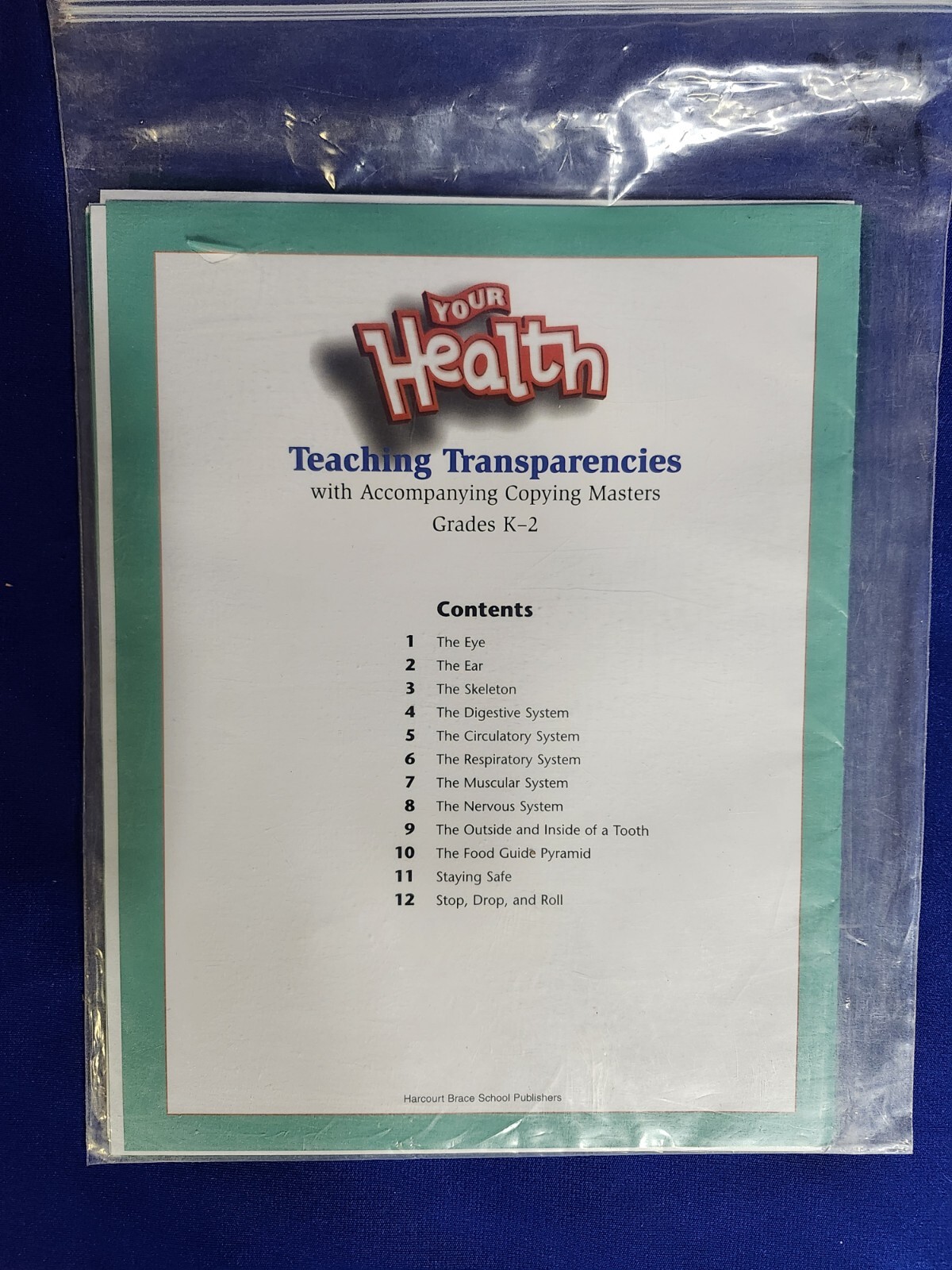 Your Health Grade 1 Teacher Kit/Lot of 4 Teacher’s Ed + Resources + Assessments