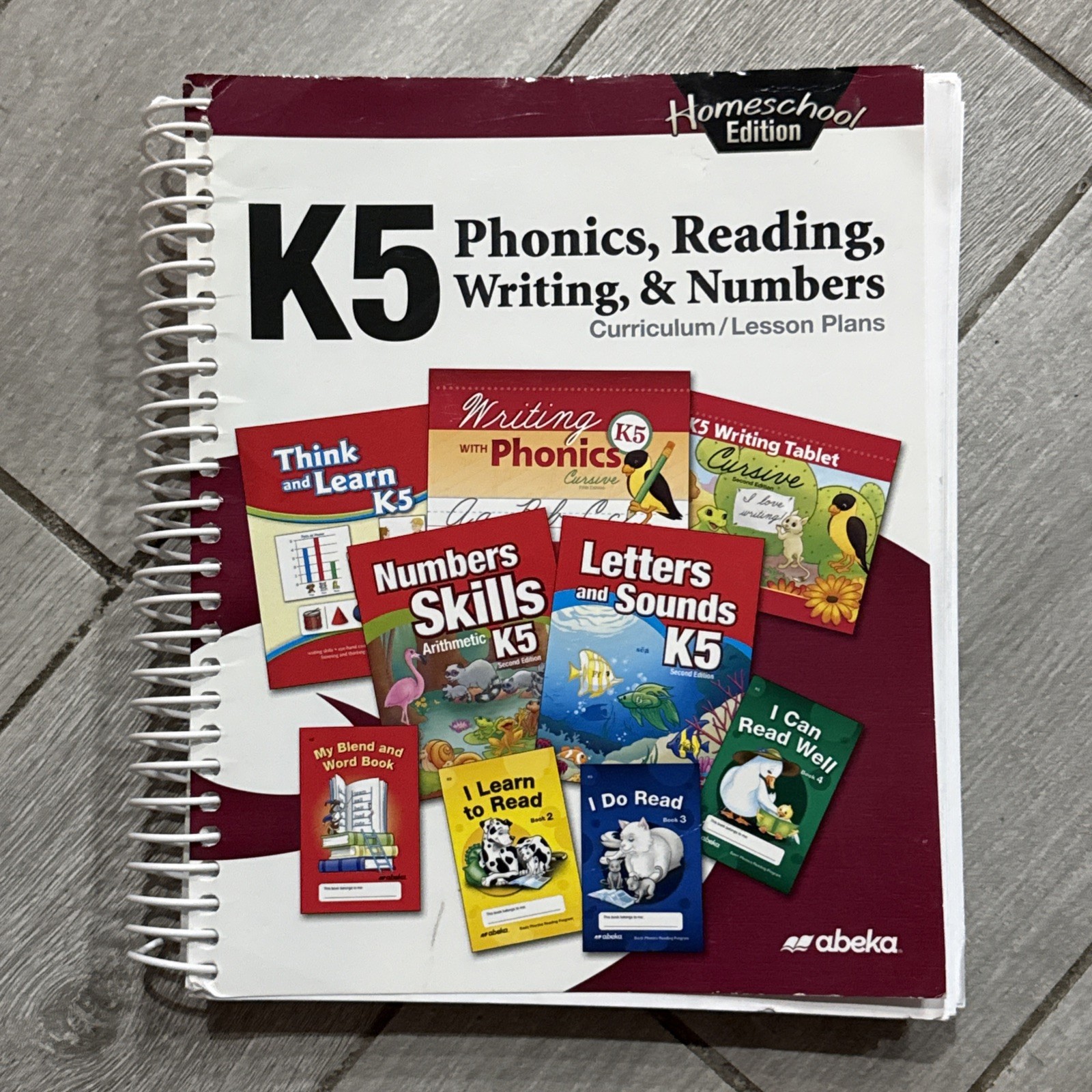 Abeka K5 Phonics Reading Writing and Numbers Curriculum Lesson Plans