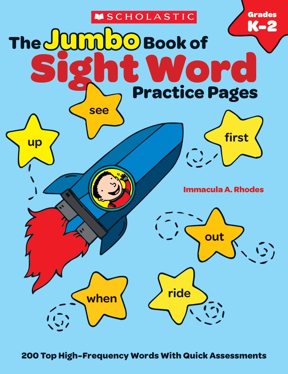 The The Jumbo Book of Sight Word Practice Pages: 200 Top High-Frequency Word…