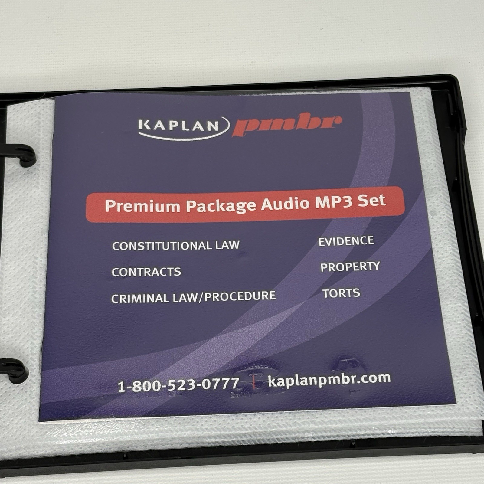 Kaplan PMBR Premium Package Audio MP3 Set – 6 Law Prep Categories – 3 CDs