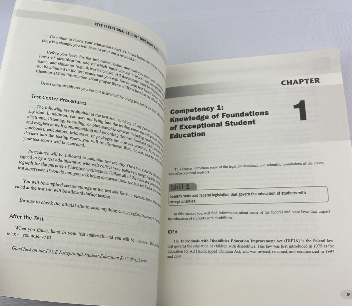 FTCE Teacher Certification Test Prep FTCE Exceptional Student Education K-12 ESE