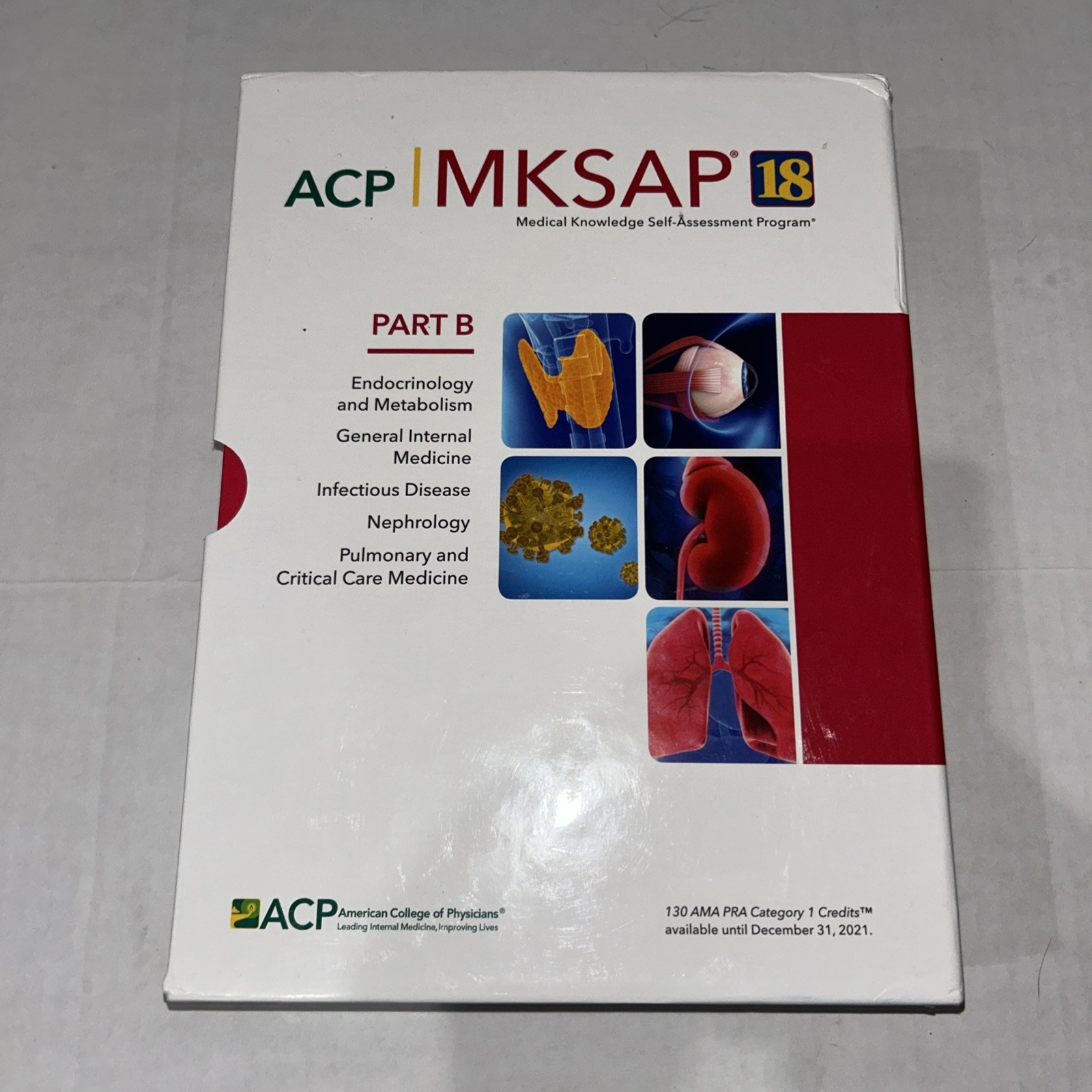 ACP MKSAP 18 Part B (5 PB Medical Knowledge Self-Assessment Program) Box Set
