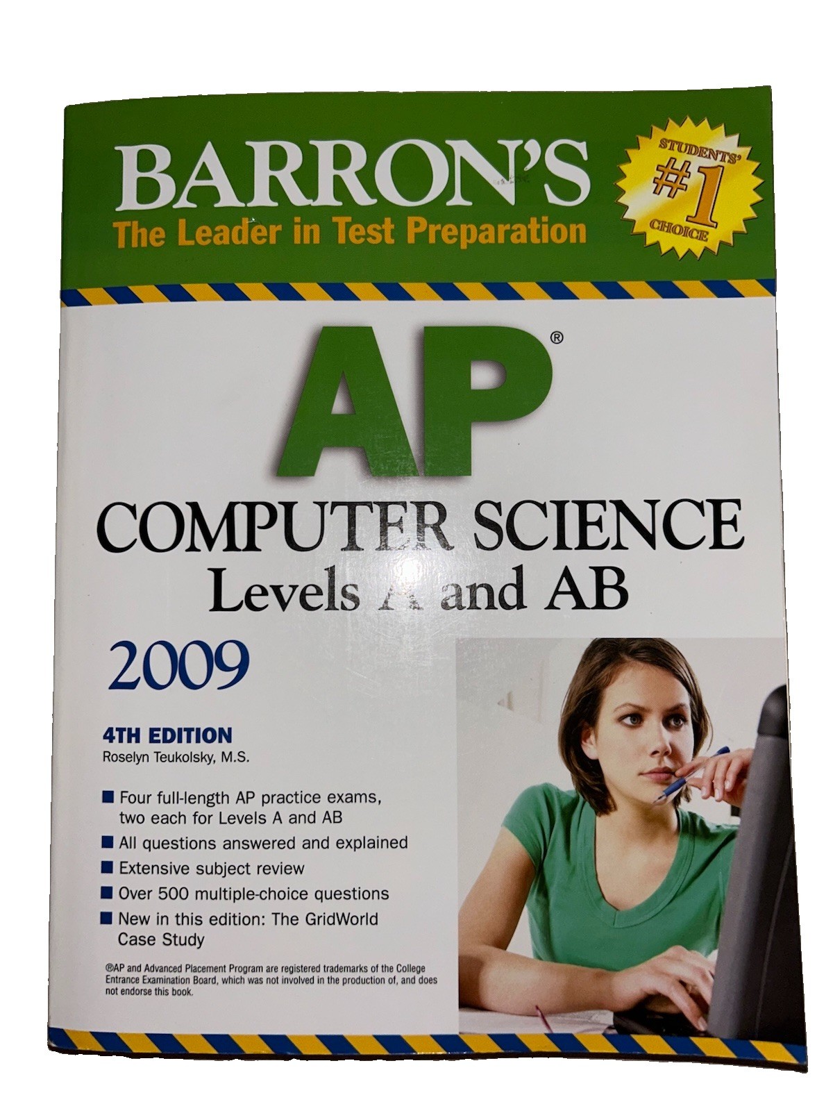 Barrons AP Computer Science: Levels A and AB by R. Teukolsky (2007, 4th Edition)