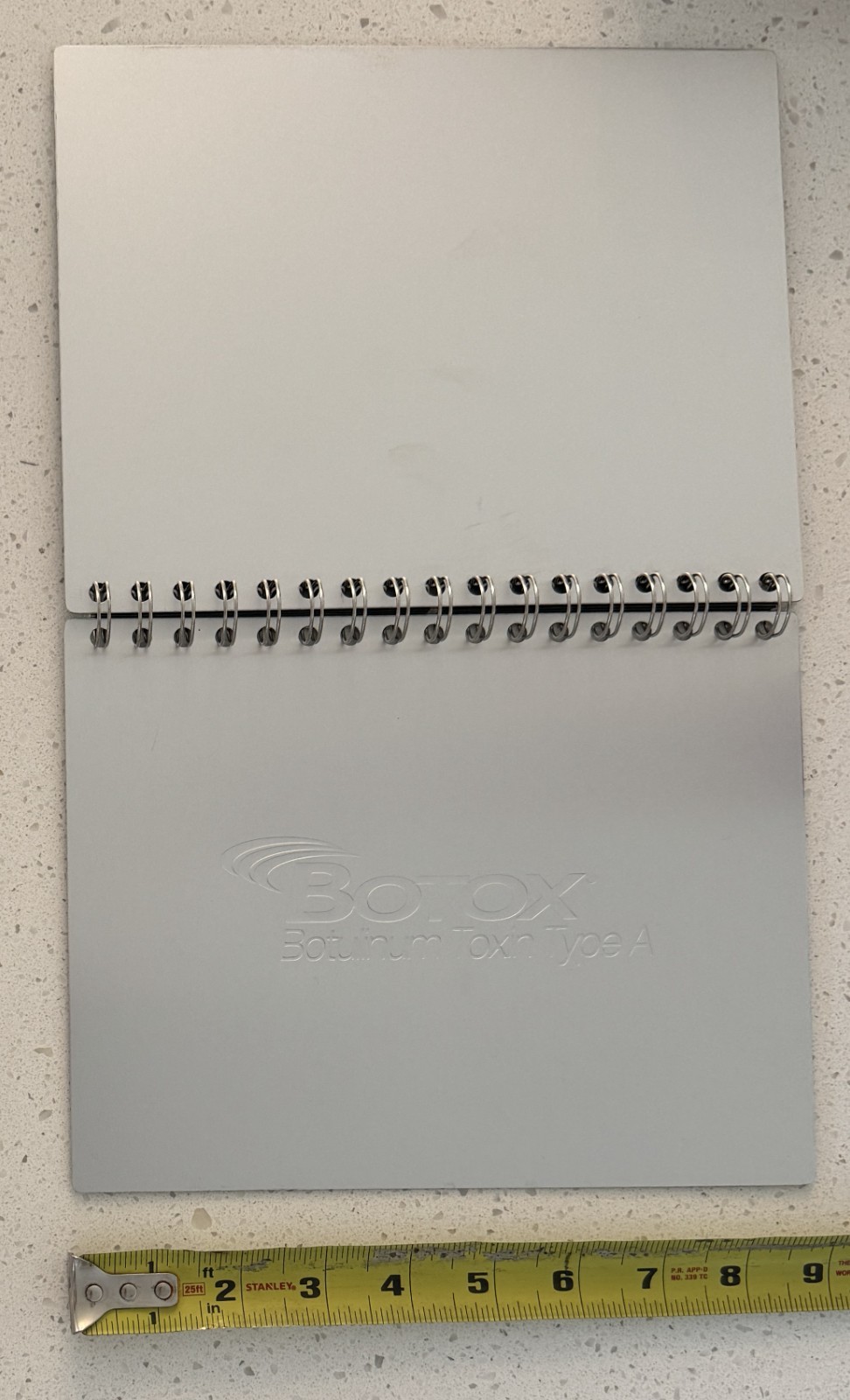 BOTOX Botulinum Toxin Before & After Picture Holder Metal Cover w/ Original Pics