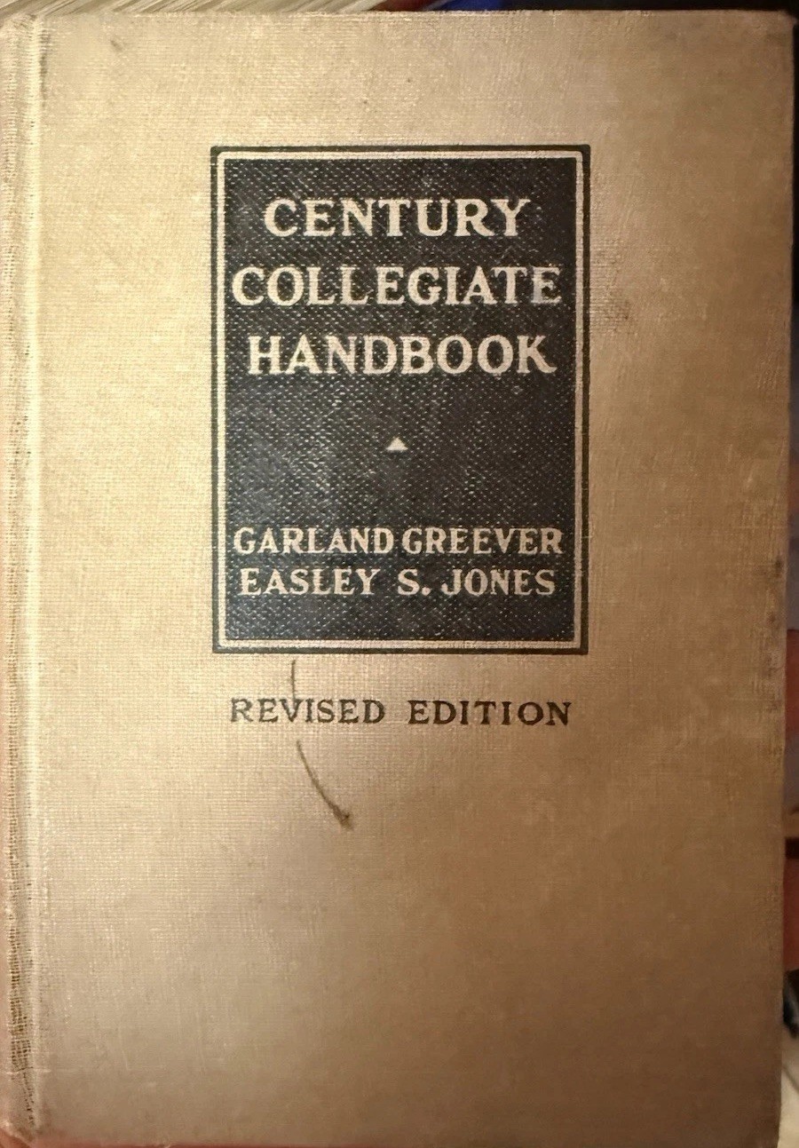 Century Collegiate Handbook Greever And Jones