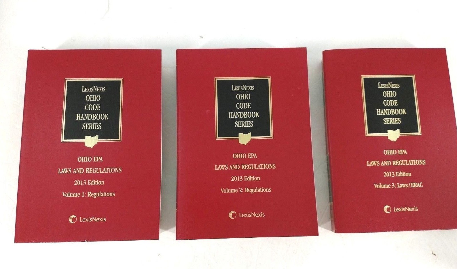 Lexis Nexis Ohio Code Handbooks EPA 2013 Volumes 1 2 3 Set Book Lot Law