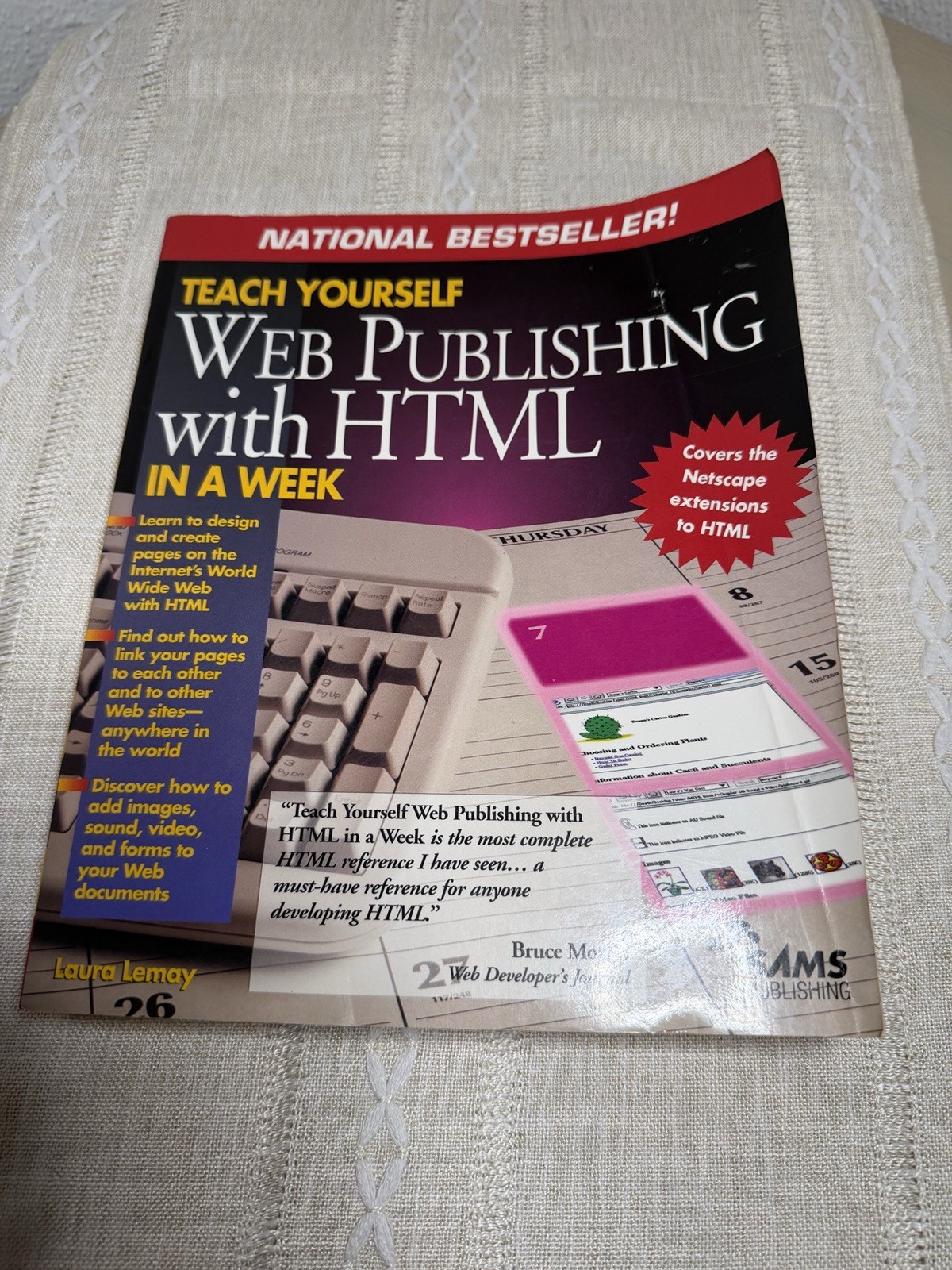 Web Publishing with HTML in a Week by Laura Lemay (1997, Trade Paperback)