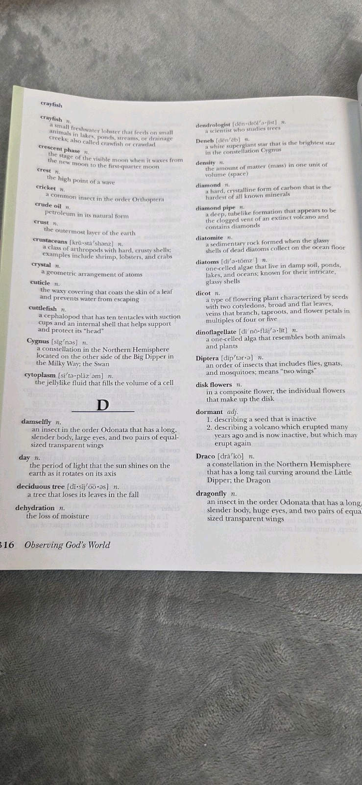 Abeka Observing God’s World 6th Grade Science Book Fourth Edition Middle School