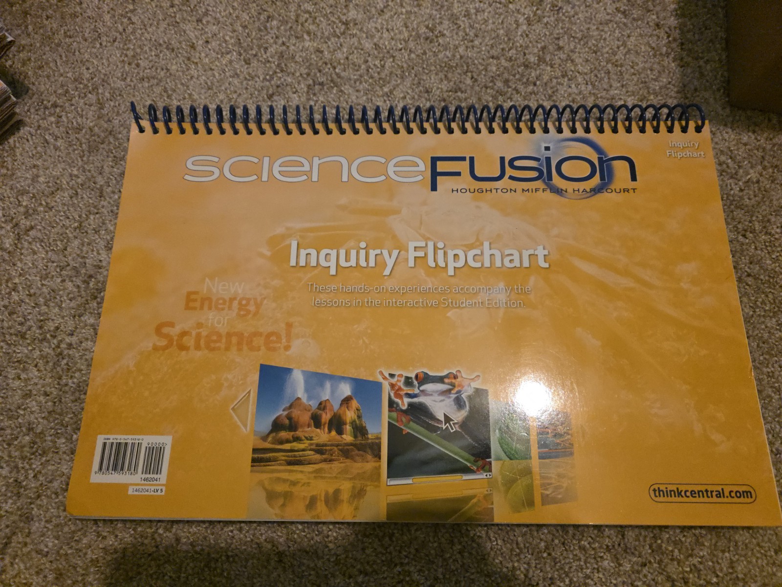 Inquiry Flipchart Grade 5 (Science Fusion) – Spiral-bound, by Hmh – Very Good